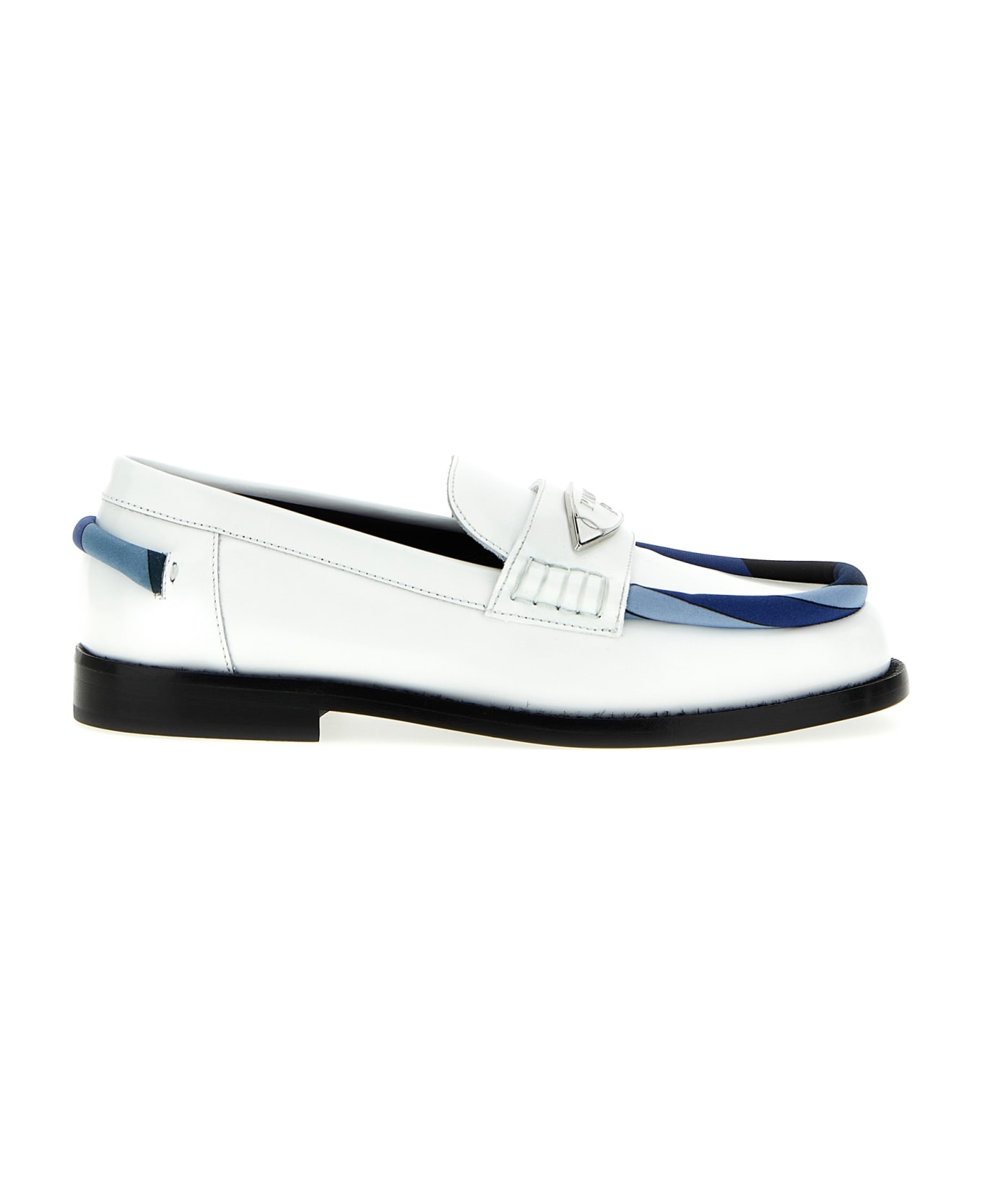 Pucci Logo Leather Loafers - White
