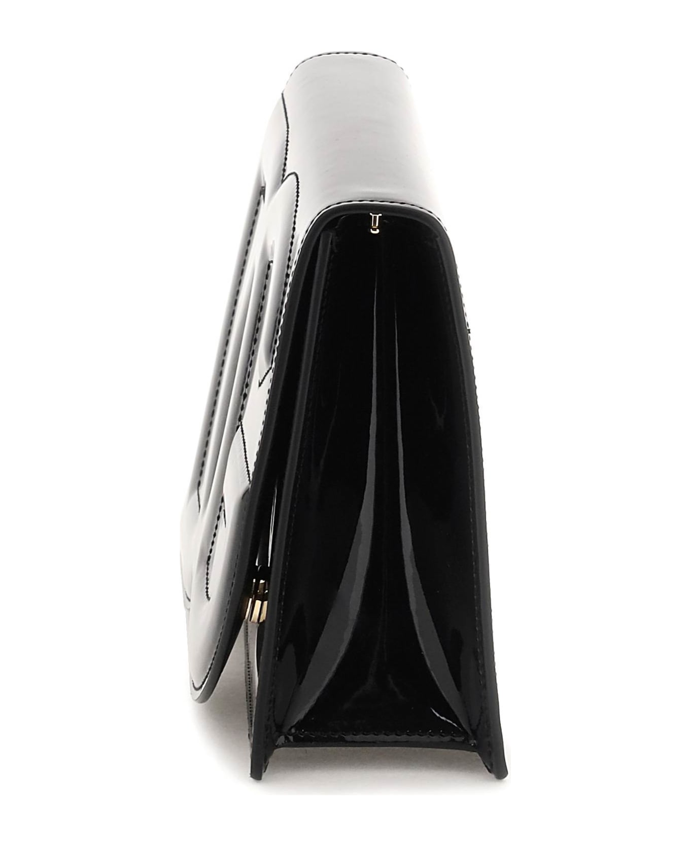 Dolce & Gabbana Logo Embossed Crossbody Bag - Black