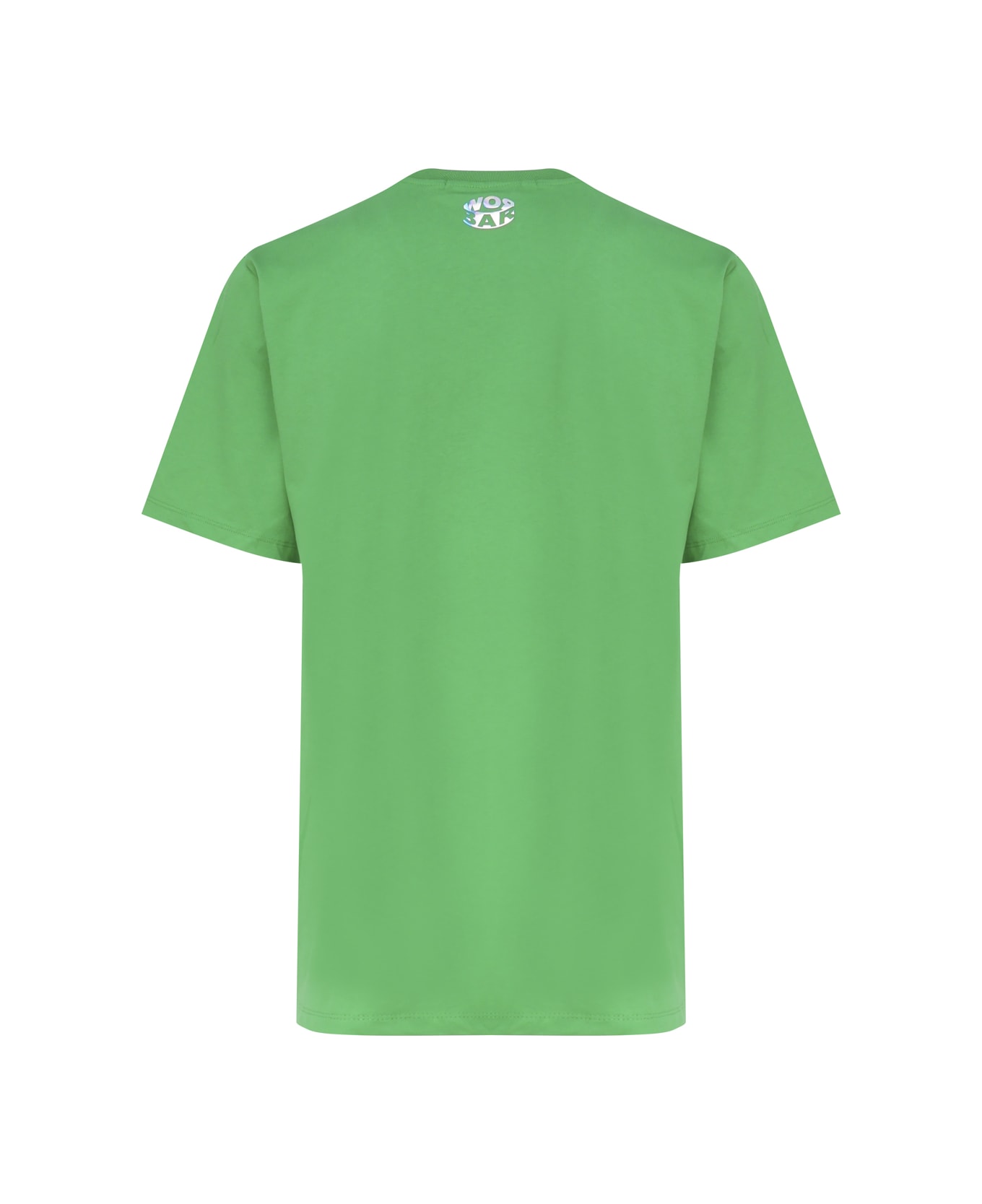 Barrow T-shirt With Smiley Logo - Green Tシャツ