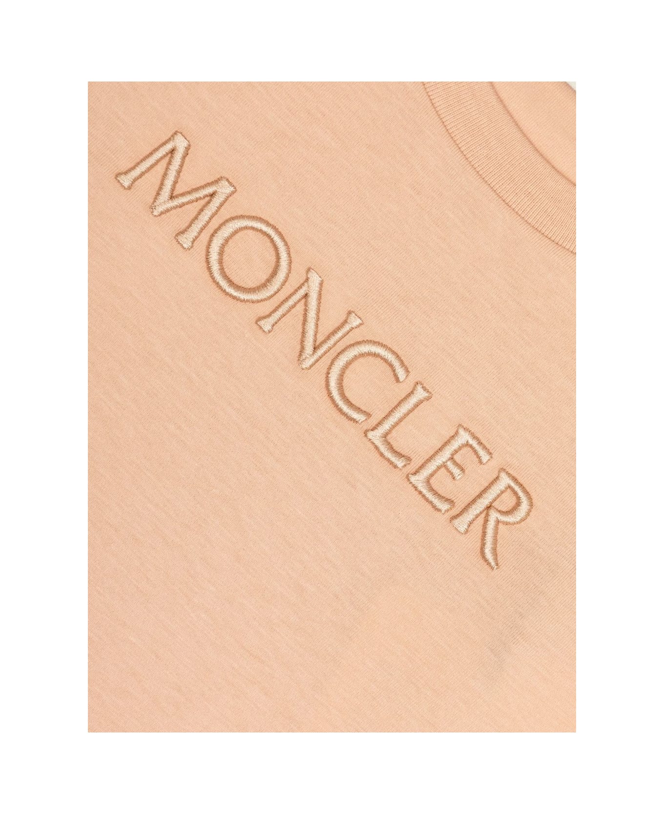 Moncler Enfant Cotton T-shirt - Beige