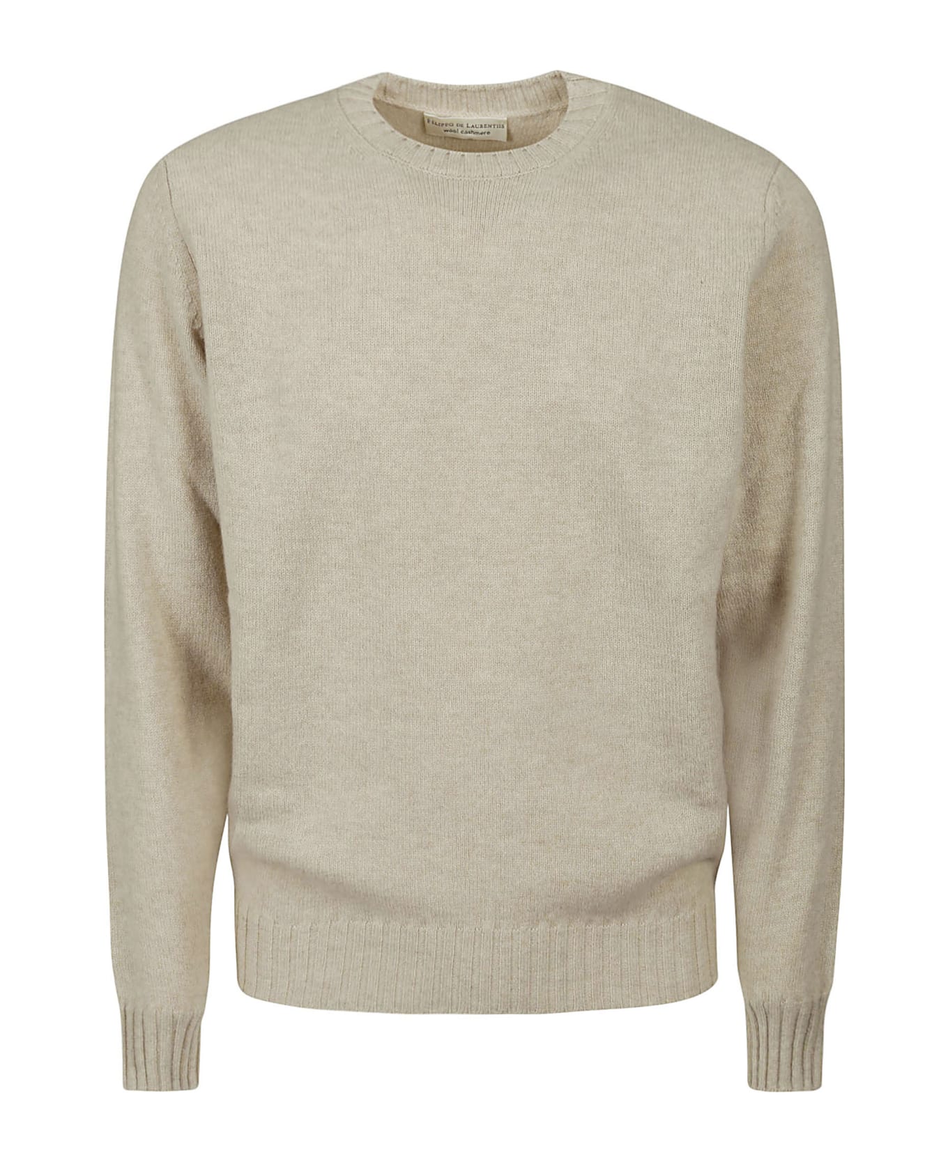 Filippo De Laurentiis Crewneck Sweater Ls - Linen