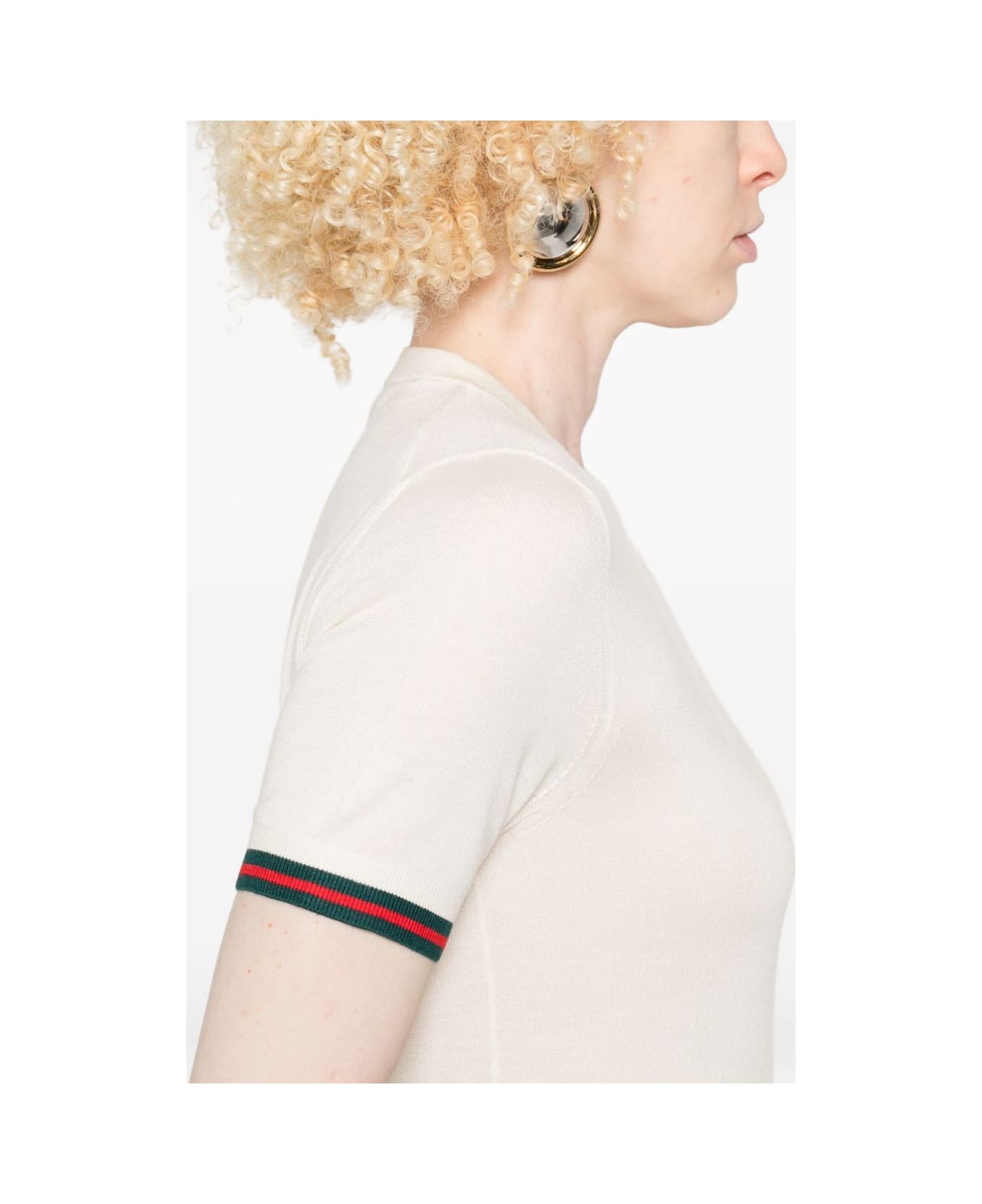 Gucci Cashmere And Silk Top - White