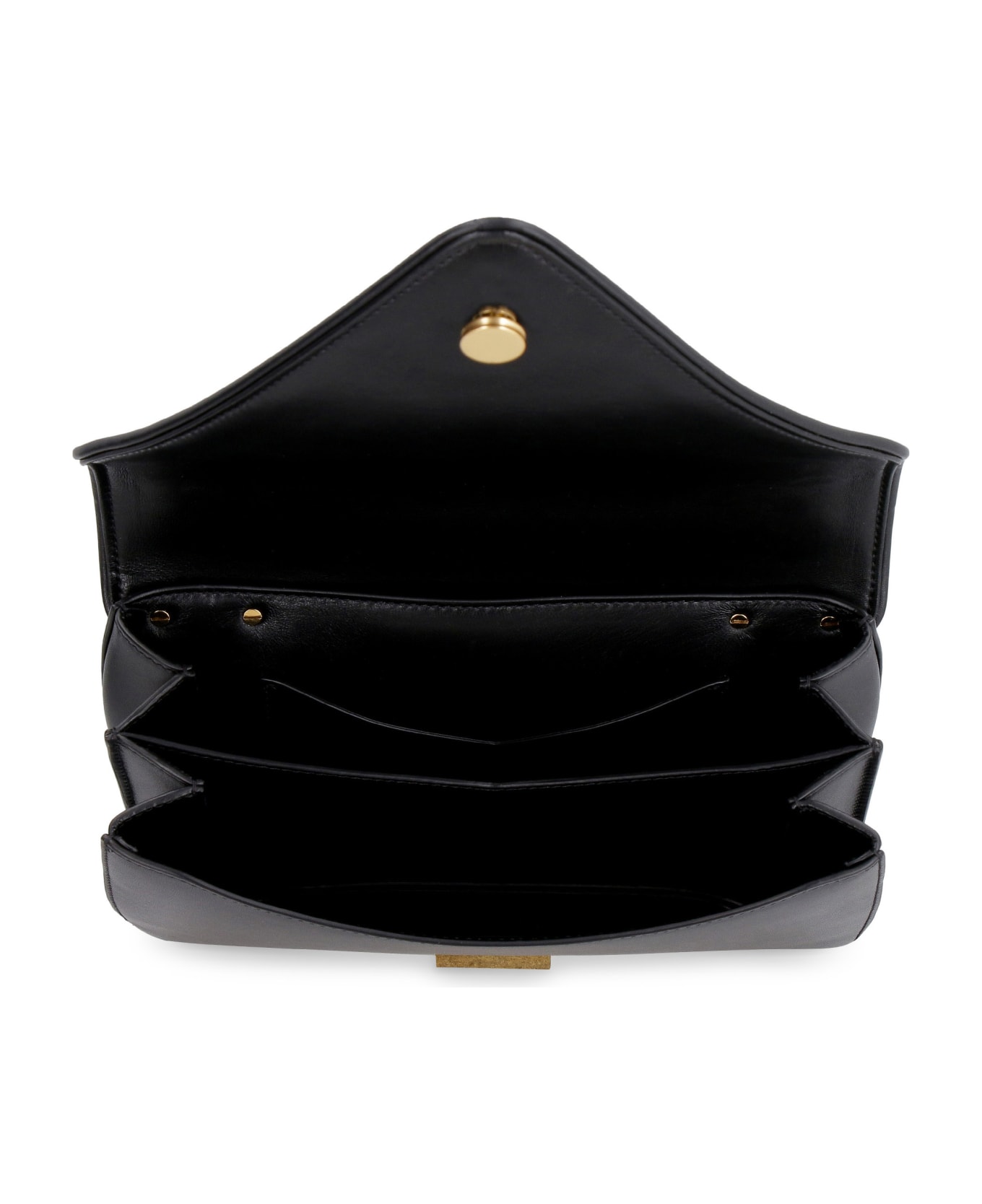 Bottega Veneta Mount Leather Envelope Bag - black ショルダーバッグ