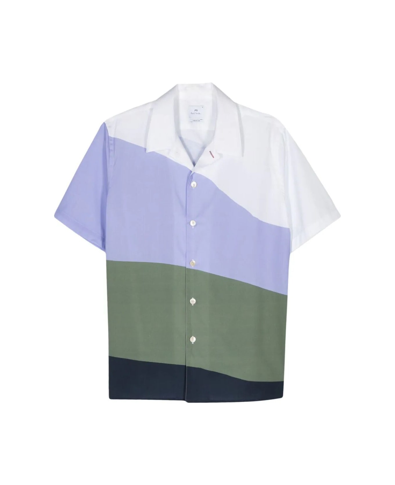 PS by Paul Smith Mens Ss Casual Fit Shirt - Purples シャツ