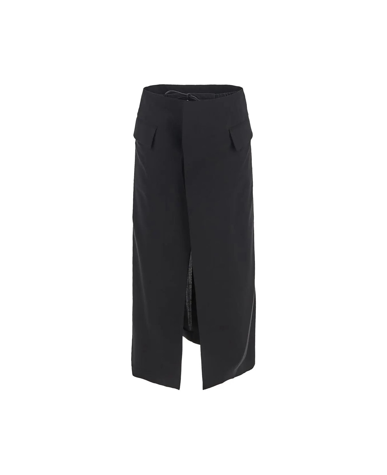 Sacai Short Midi Skirt - BLACK スカート