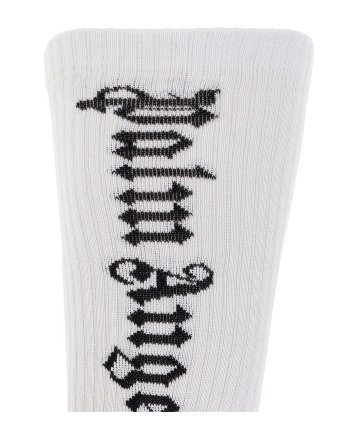 Palm Angels Logo Socks Pwra007f23fab002 3210