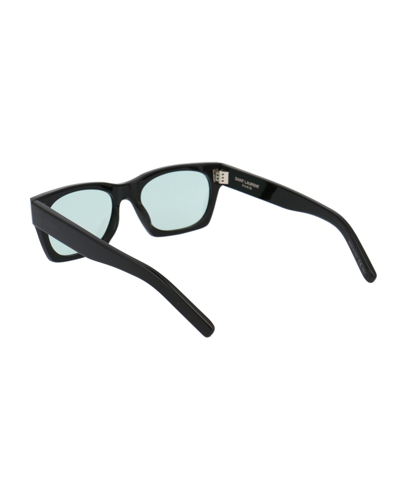 Saint Laurent Eyewear Sl 402 52RS Sunglasses - 006 BLACK BLACK GREEN