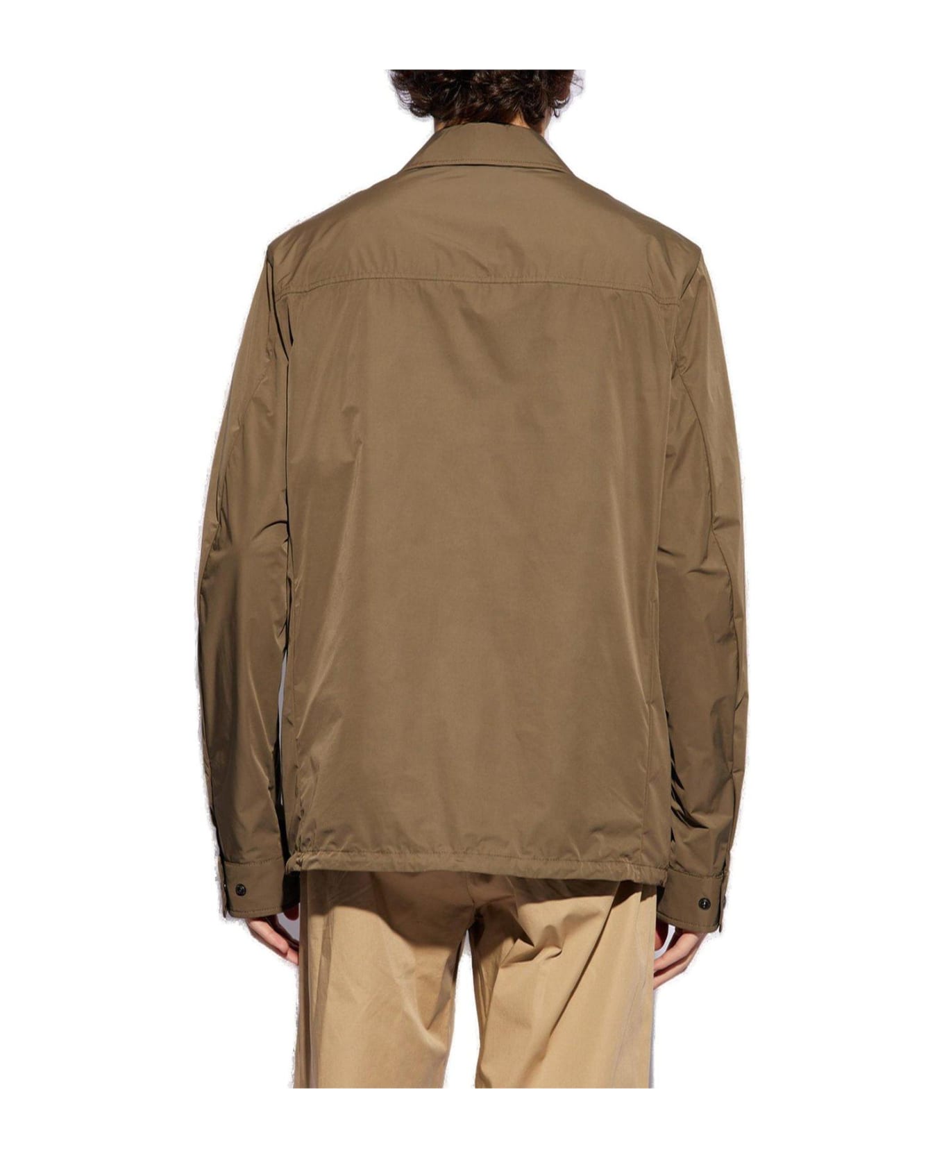 Moncler Frema Collared Button-up Jacket - MILITARY ジャケット