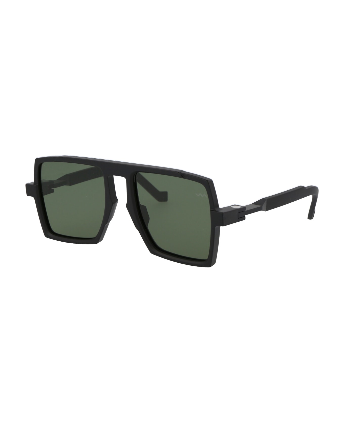 VAVA Bl0026 Sunglasses - MATTE BLACK|BLACK FLEX HINGES|GREEN LENSES サングラス