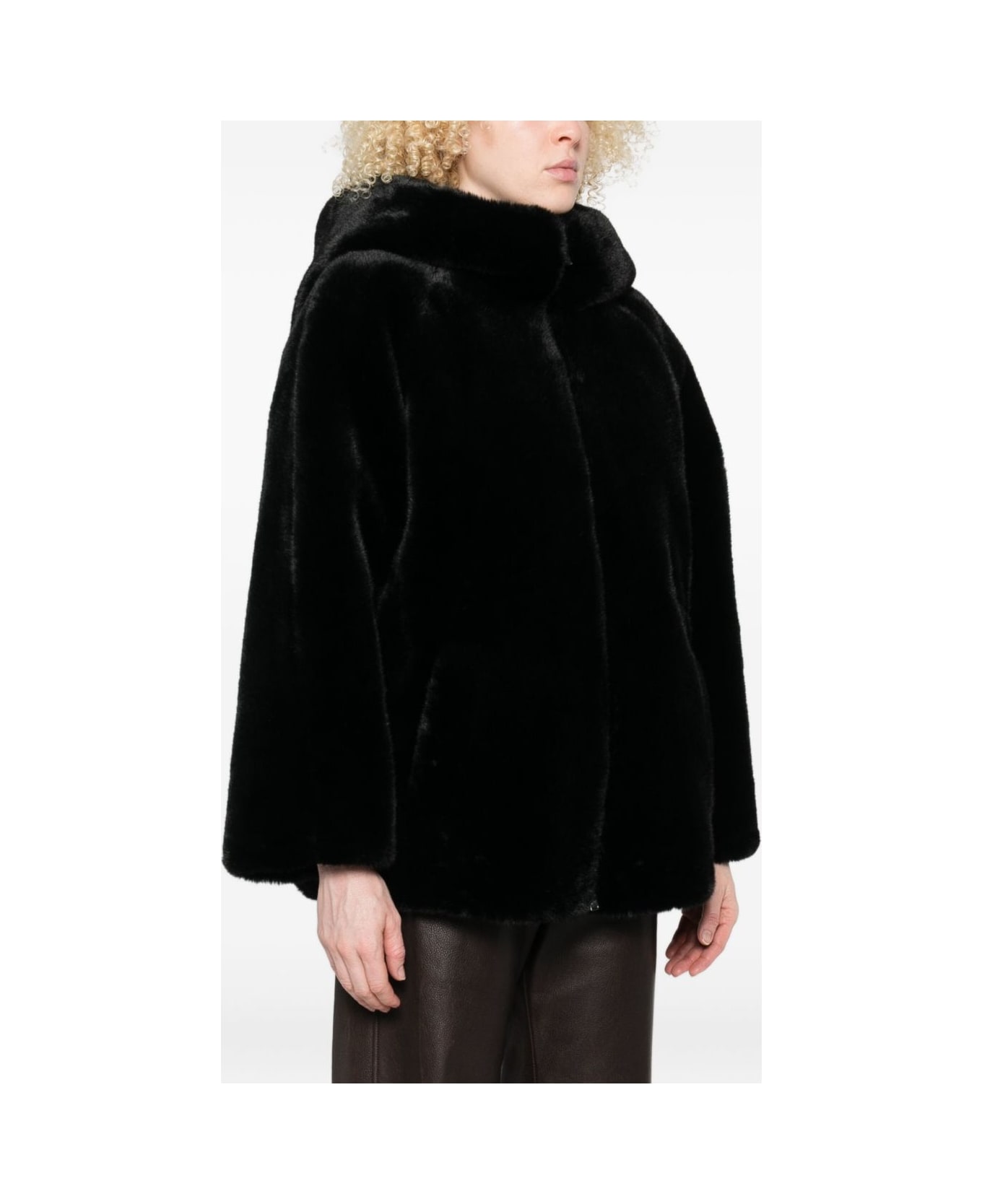 Emporio Armani Teddy Blouson Jacket - Black