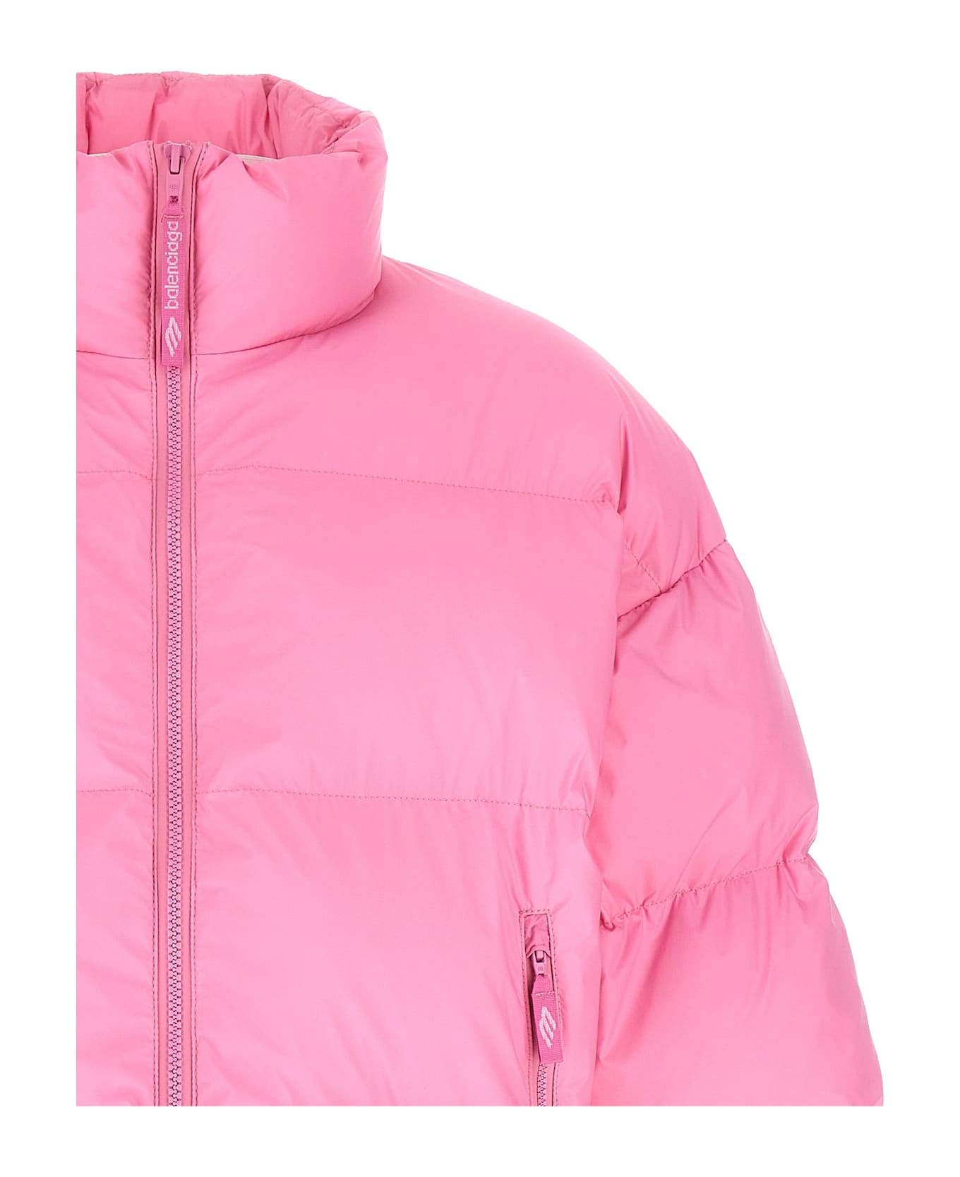 Balenciaga Cropped Puffer Jacket - Pink