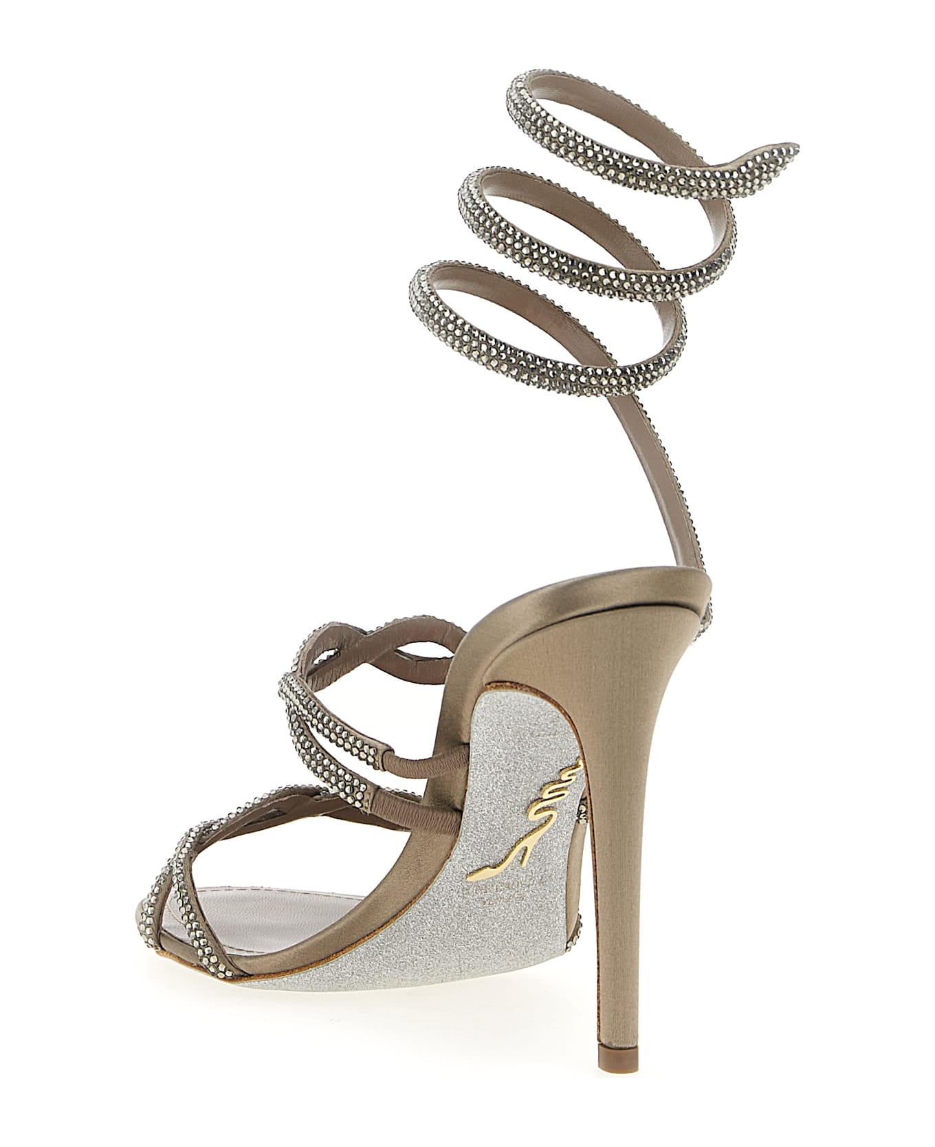 René Caovilla 
braid Cleo
 Sandals - Gray