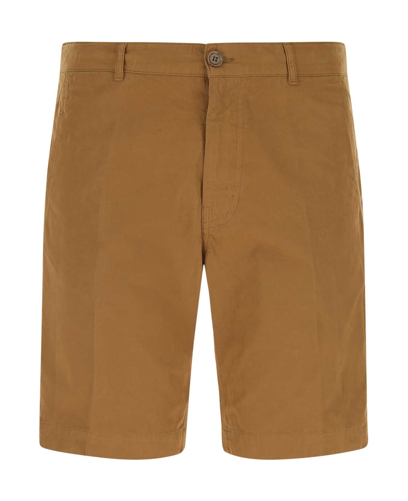 Aspesi Caramel Cotton Bermuda Shorts - 85218