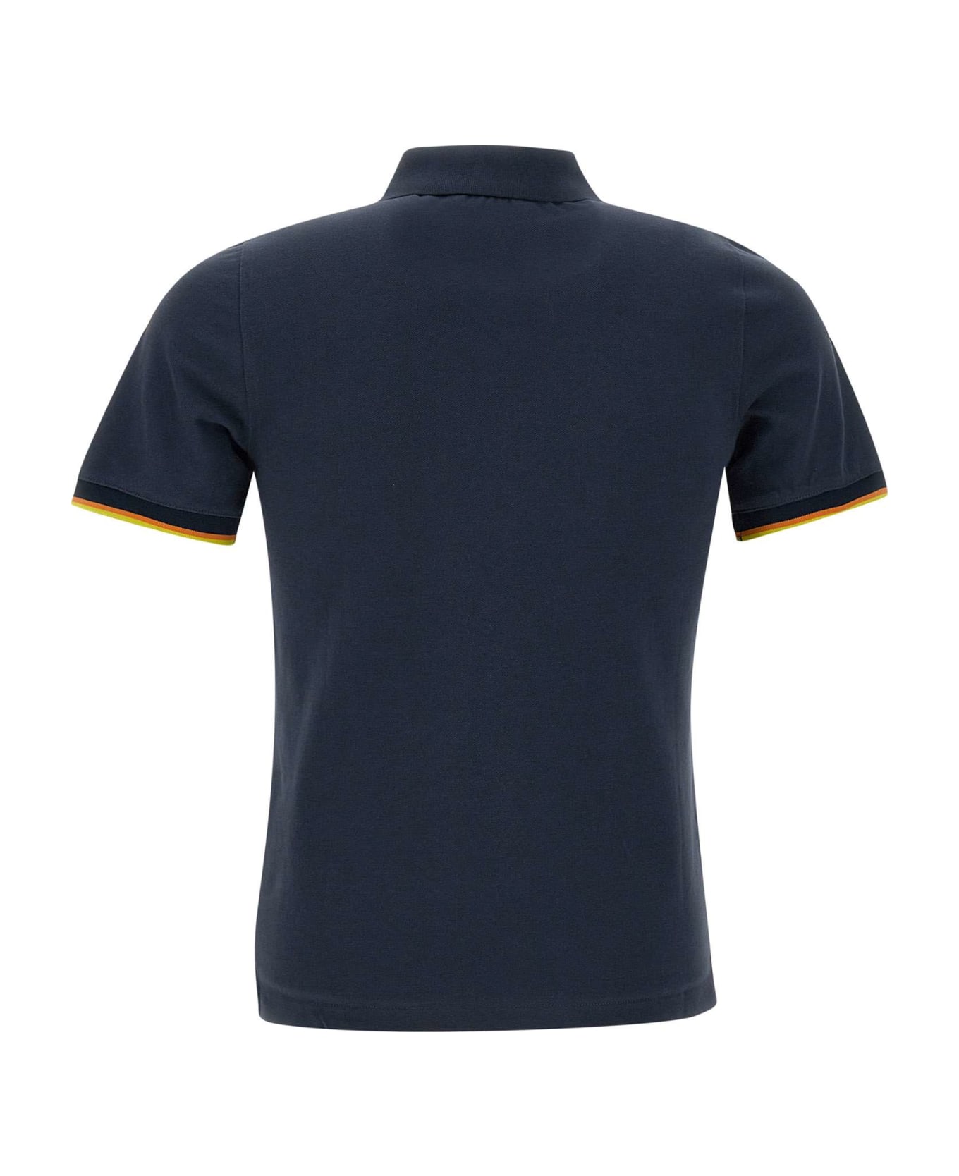 K-Way 'vincent' Cotton Polo Shirt - Blue Depht