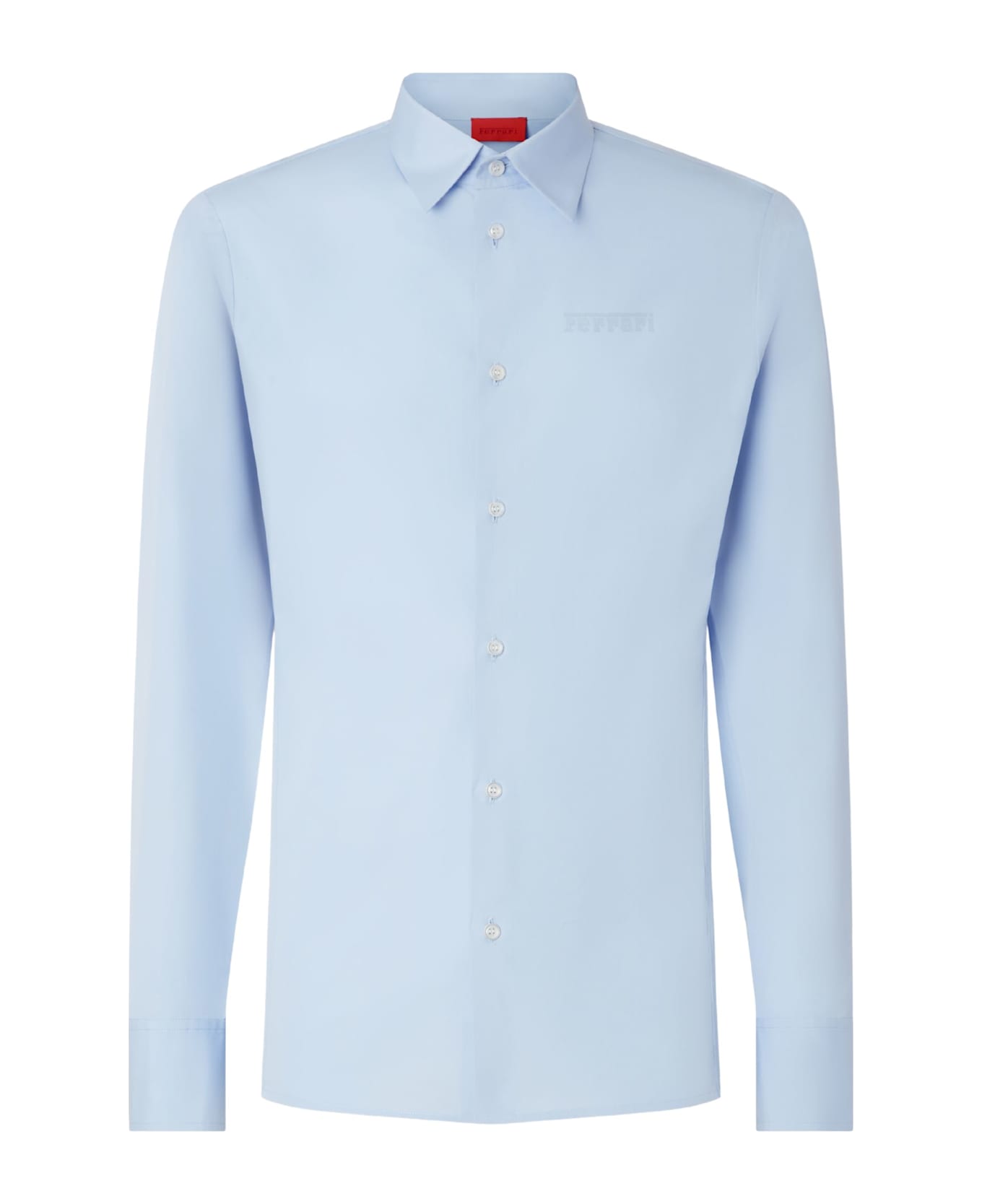 Ferrari Popeline Shirt - Clear Blue