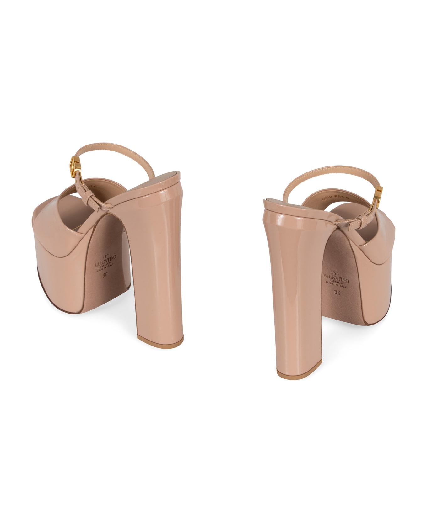 Valentino Garavani - Patent Leather Mules - Pink