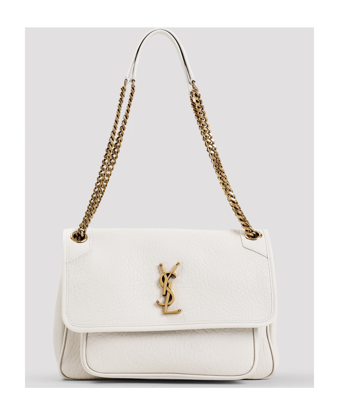 Saint Laurent Niki M Shoulder Bag - Crema Soft