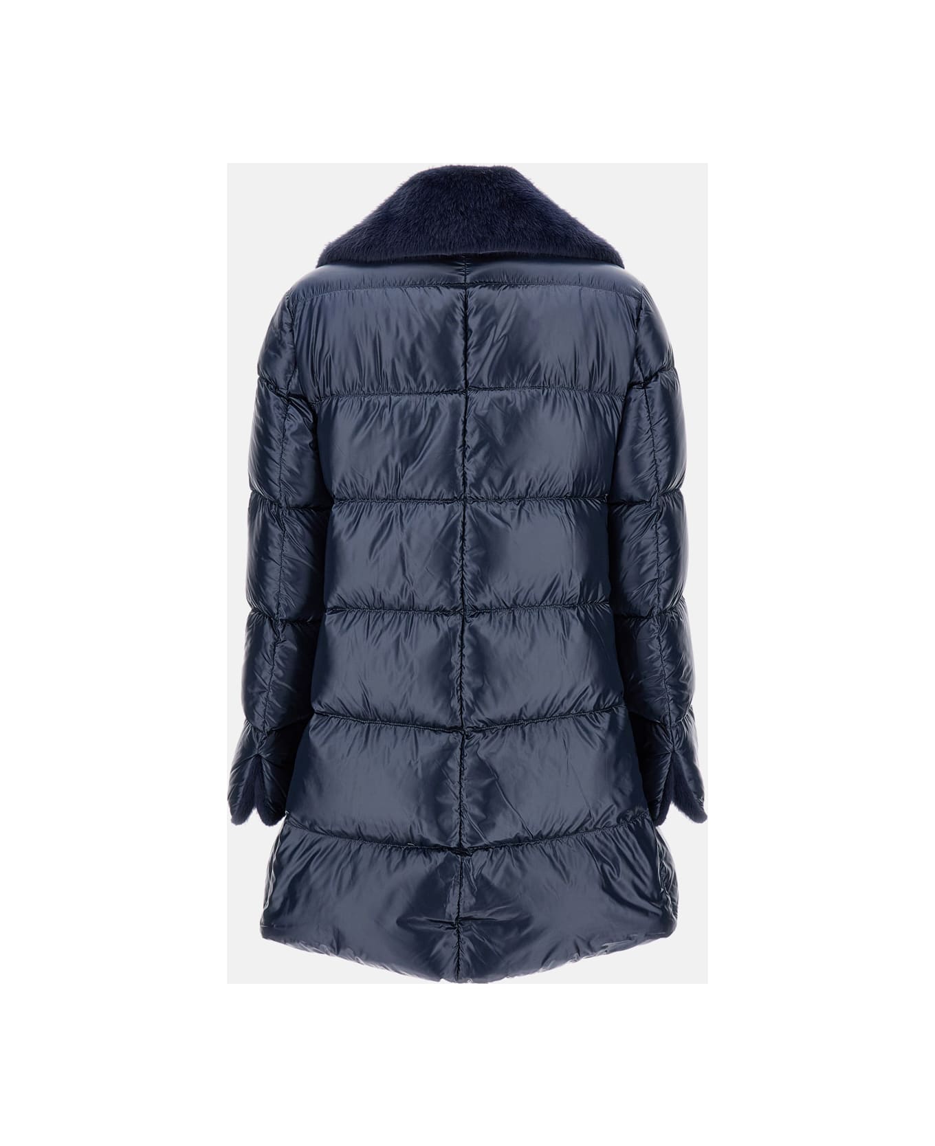 Herno Long Puffer Jacket - Blue