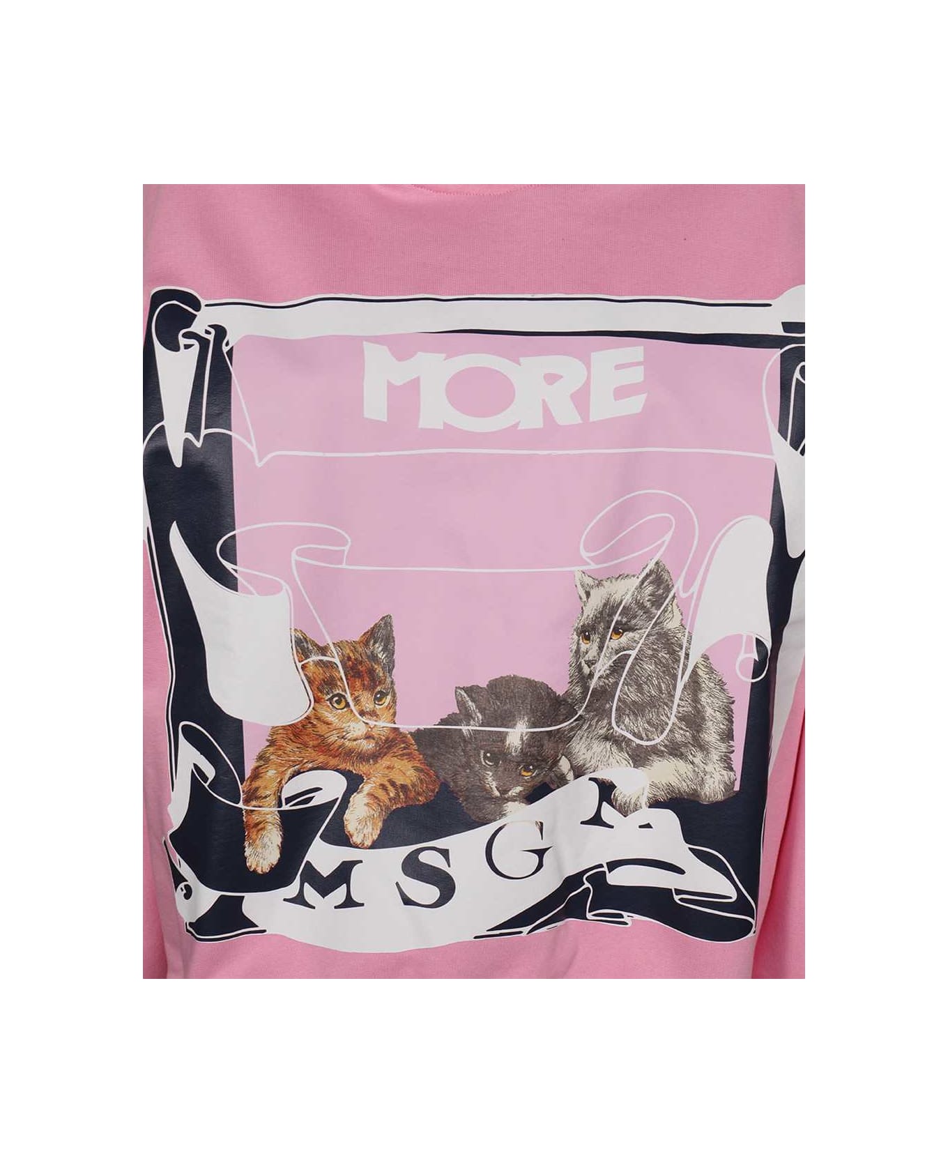 MSGM Cotton Hoodie - Pink