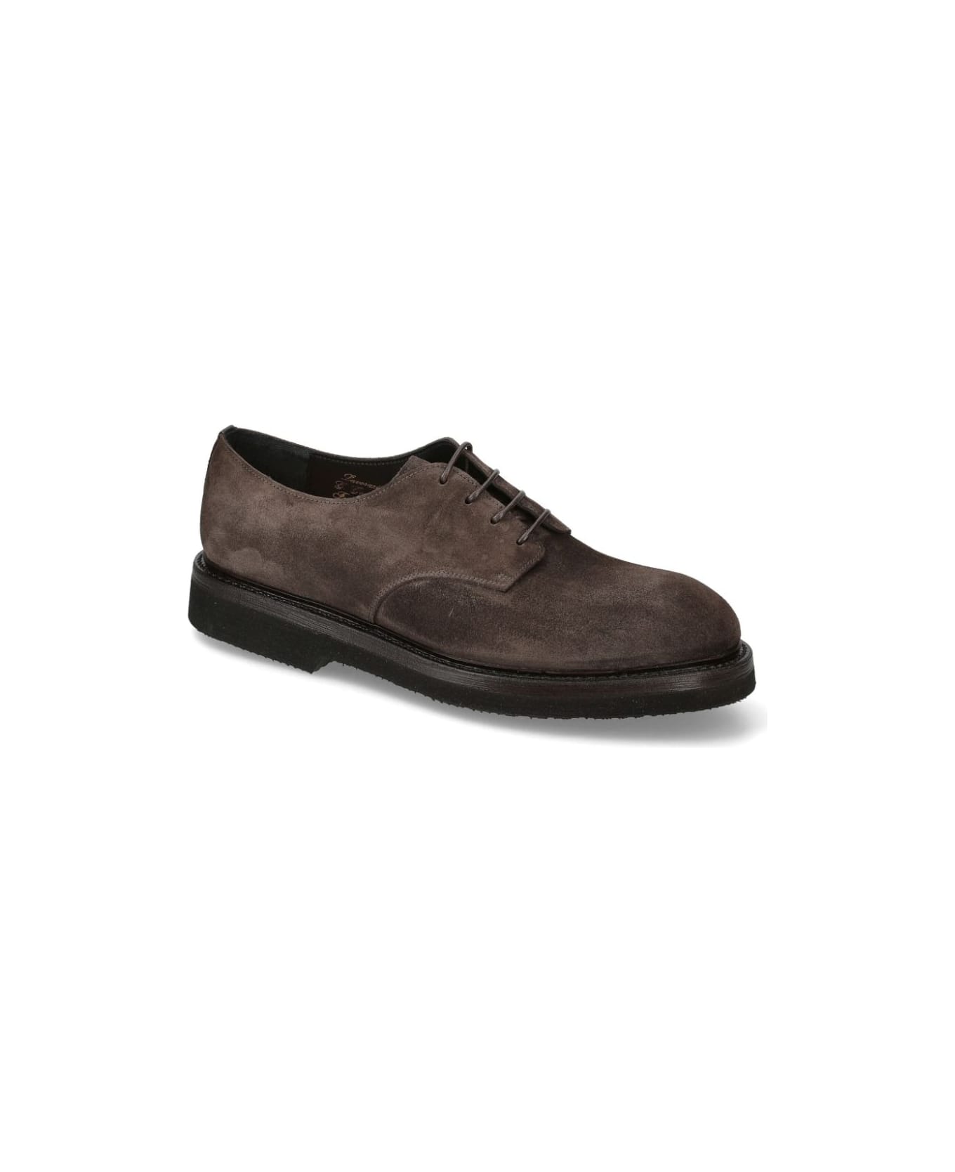 Premiata Brown Suede Rain Horse Laced Shoes - Brown