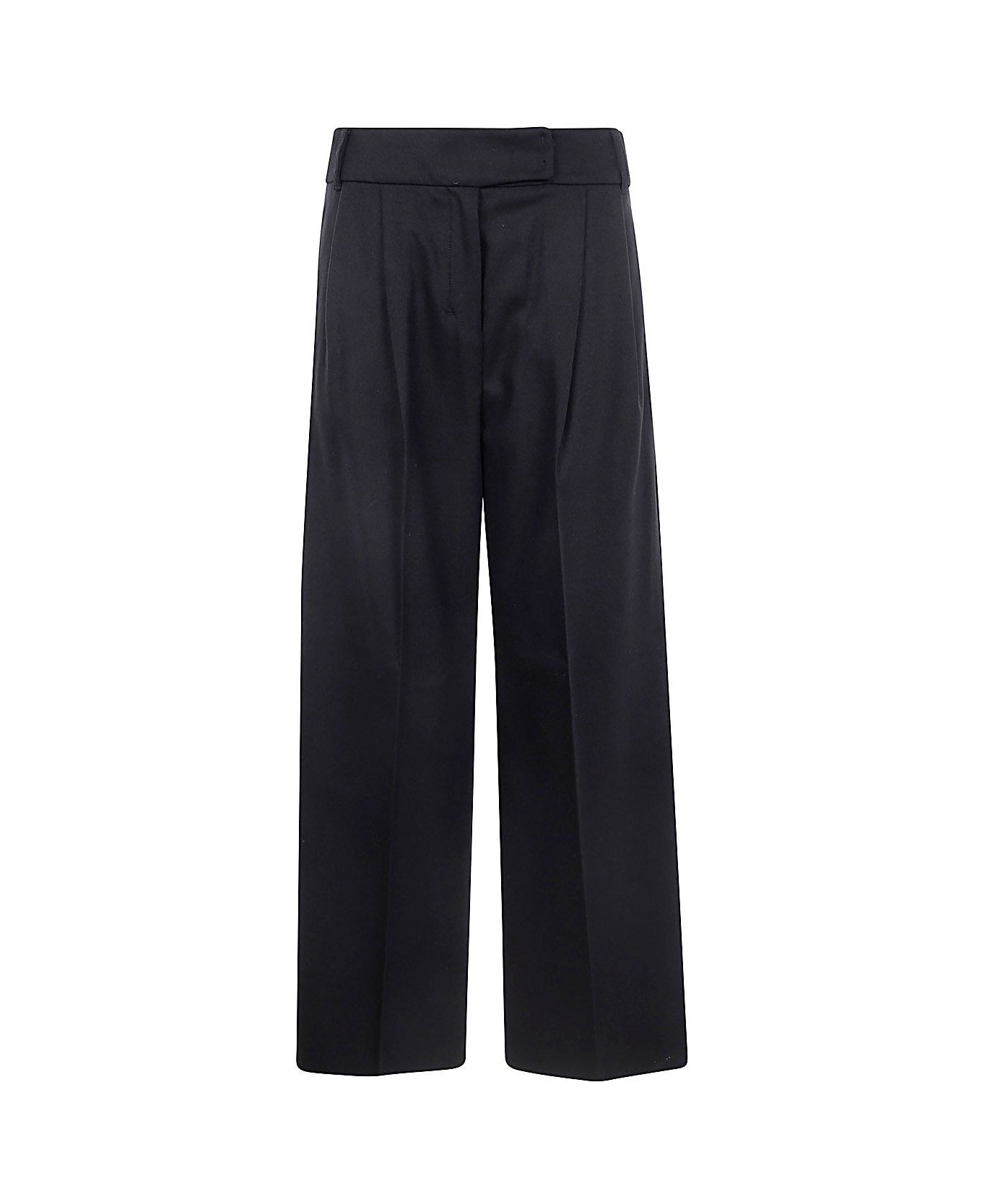 
S Max Mara Carmen High Waist Wide Leg Pants - Black