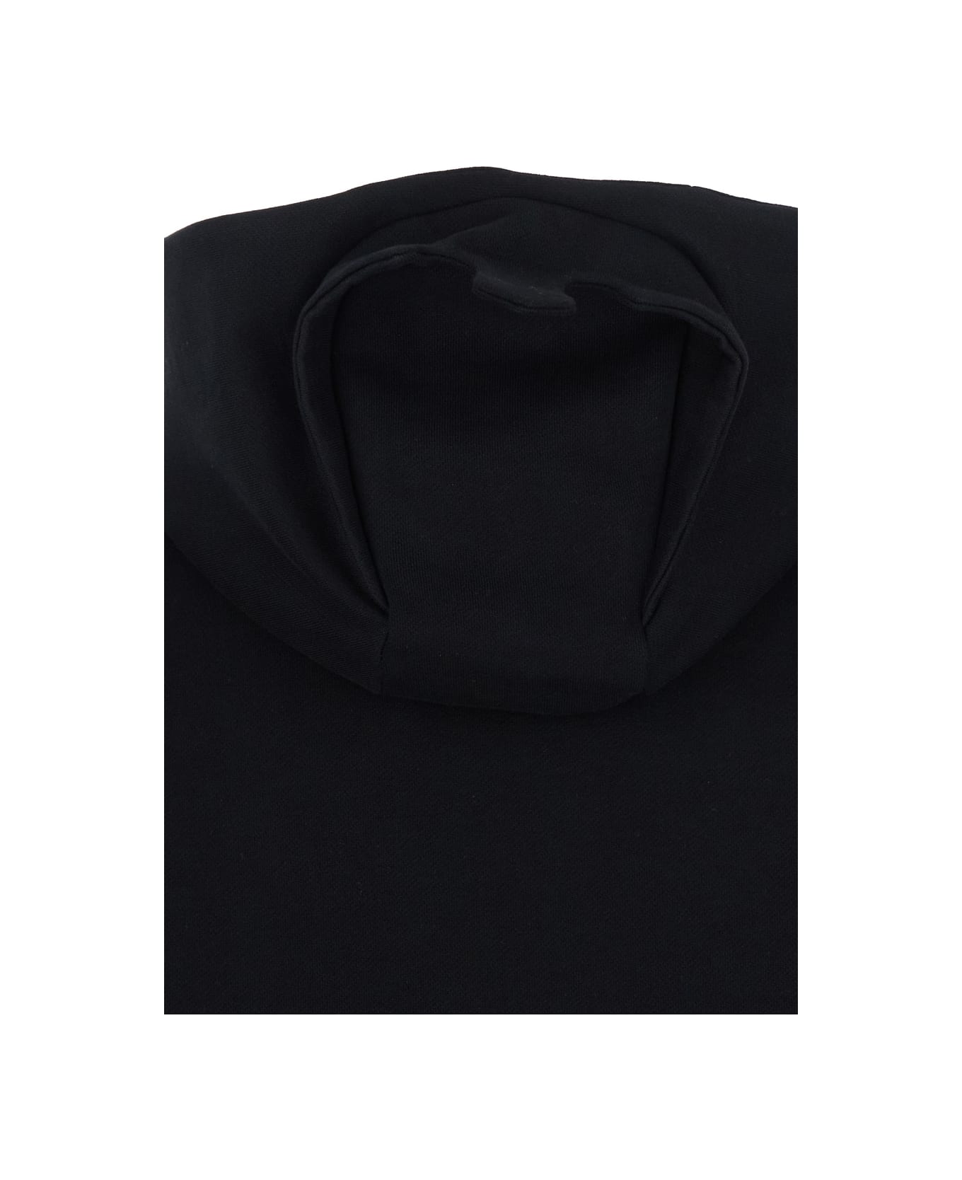 Coperni Black Sweatshirt With Logo Lettering And Front Kangaroo Pocket In Cotton Woman - Black