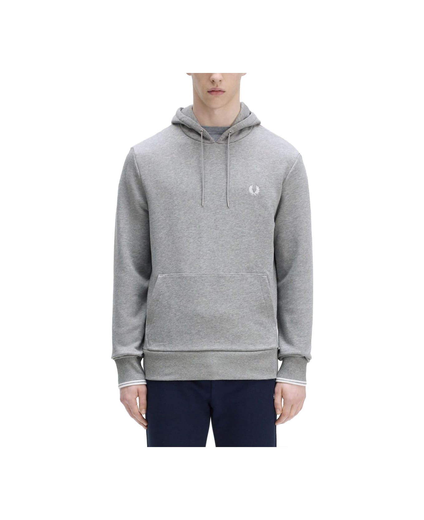 Fred Perry Sweatshirt With Logo - GREY