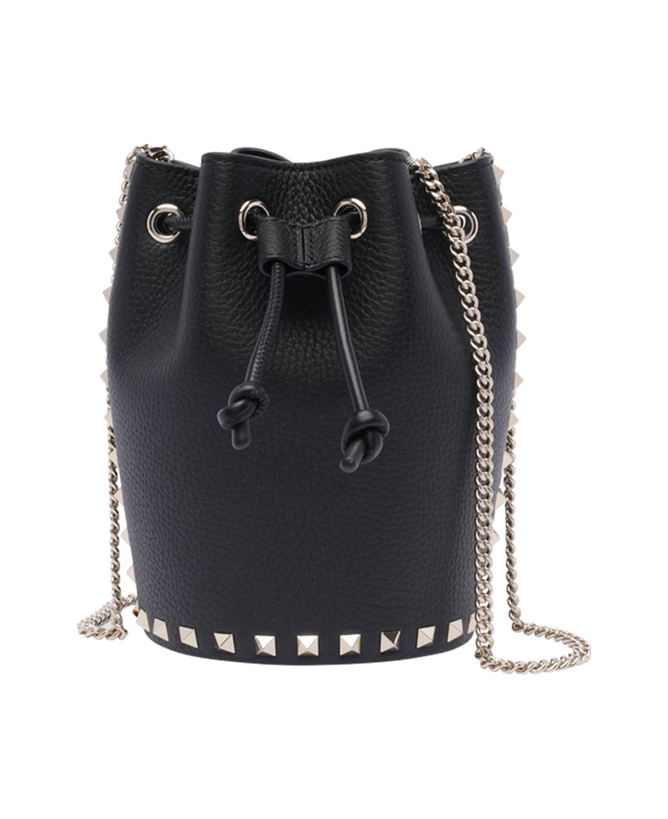 Valentino Garavani Mini Rockstud Bucket Bag - Black