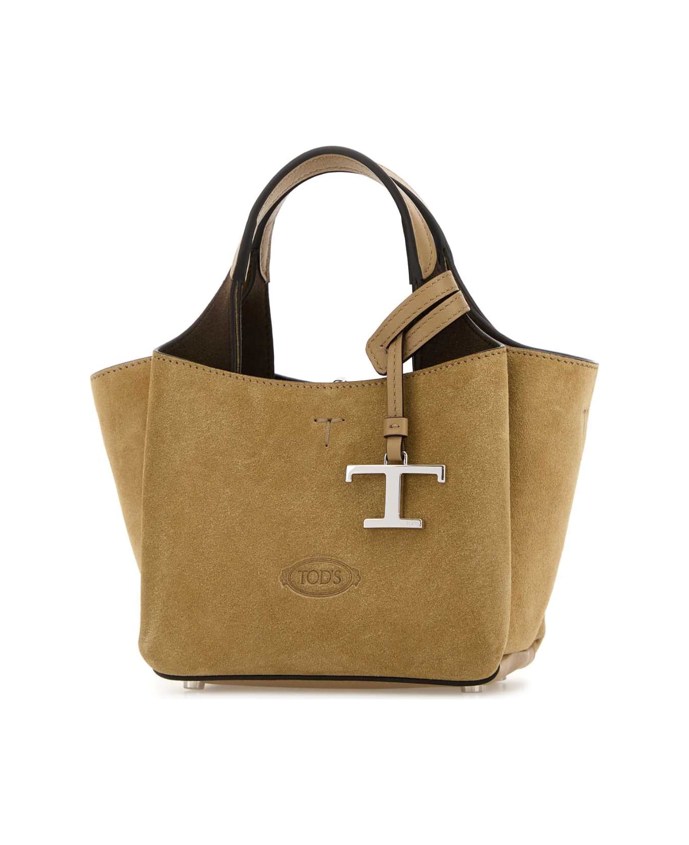 Tod
s Cappuccino Suede Micro Handbag - 4L20