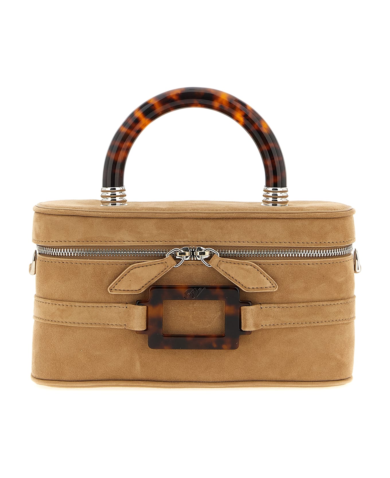 Roger Vivier 
belle Vivier Vanity
 Mini Handbag - Beige