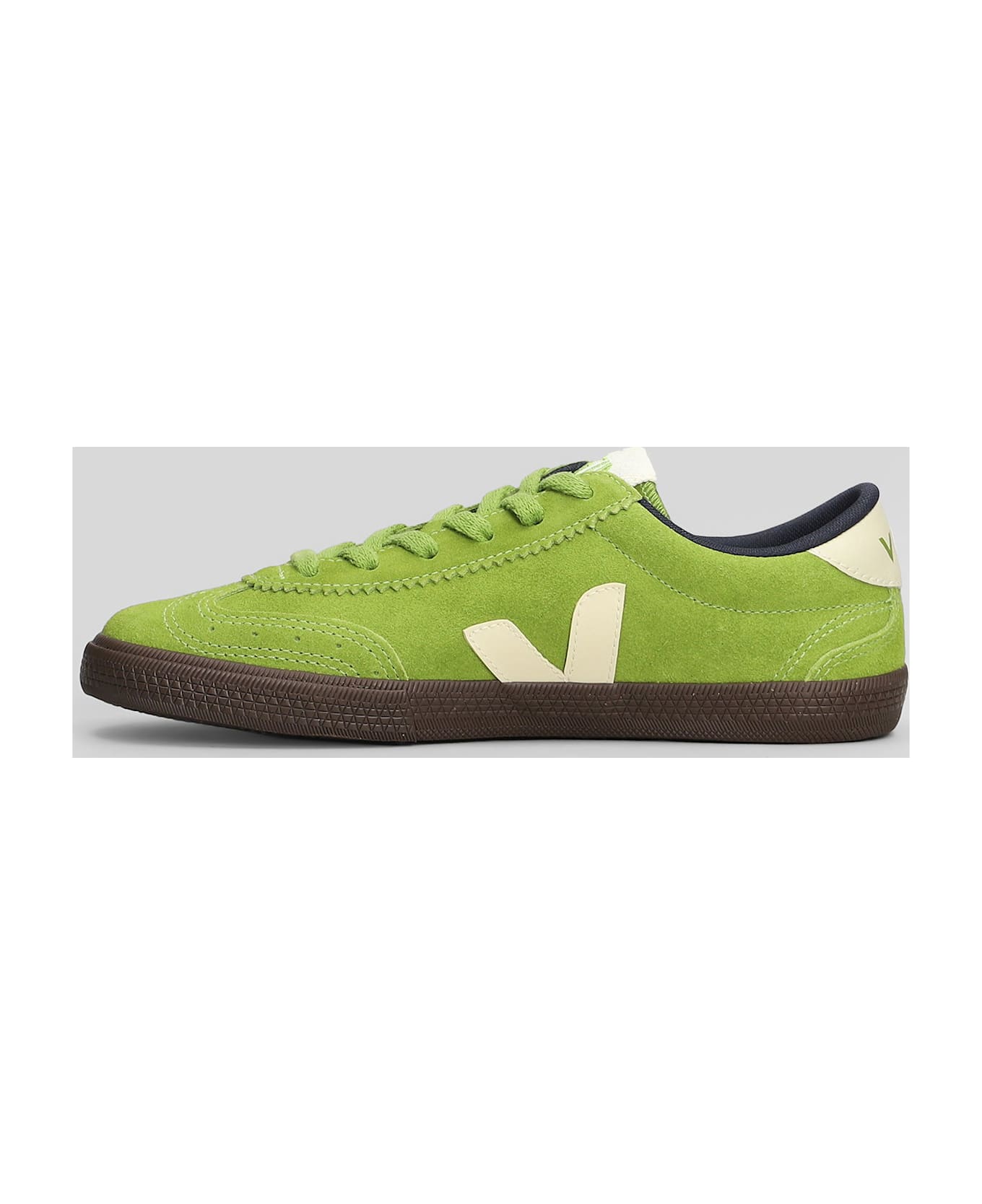 Veja Volley Sneakers In Green Suede - green