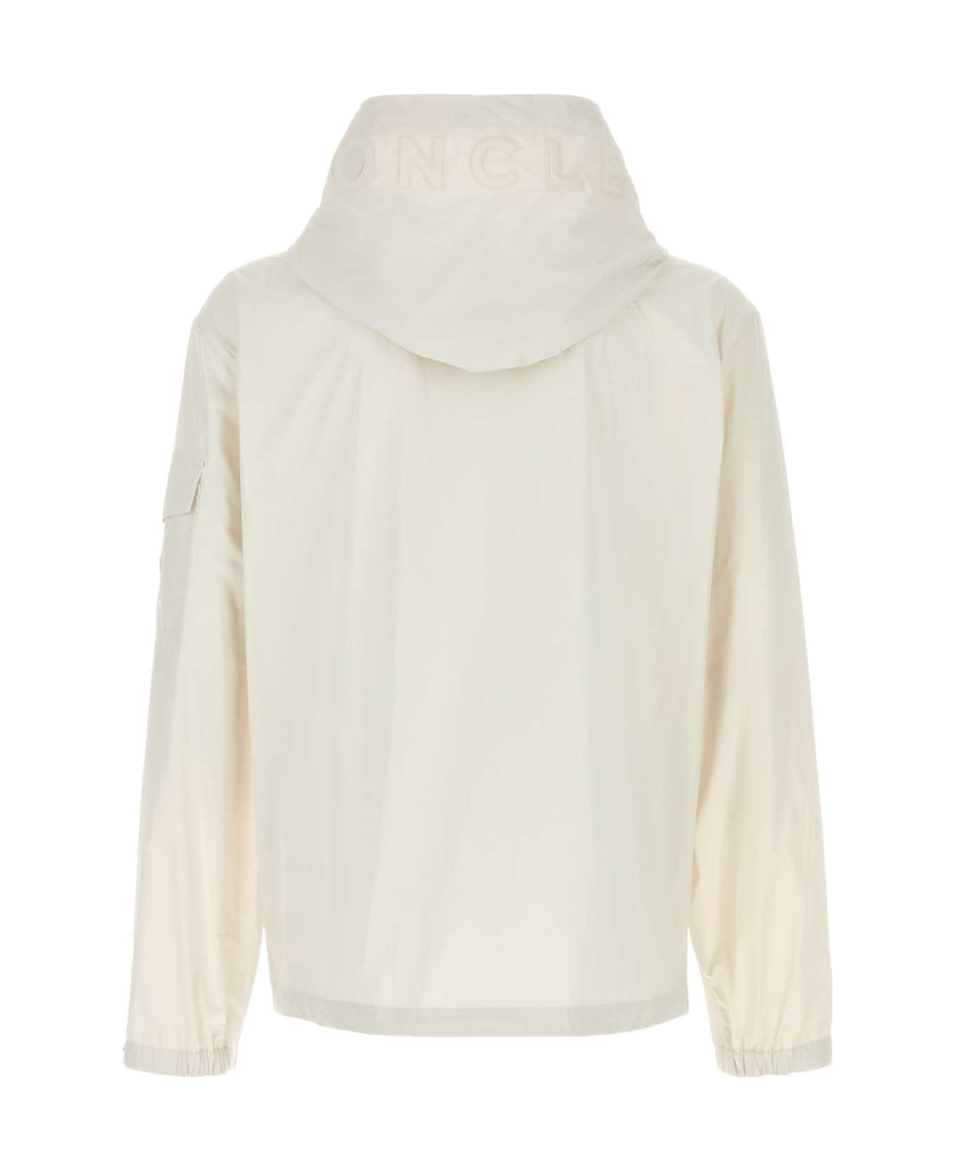 Moncler White Polyester Sassiere Windbreaker - 035