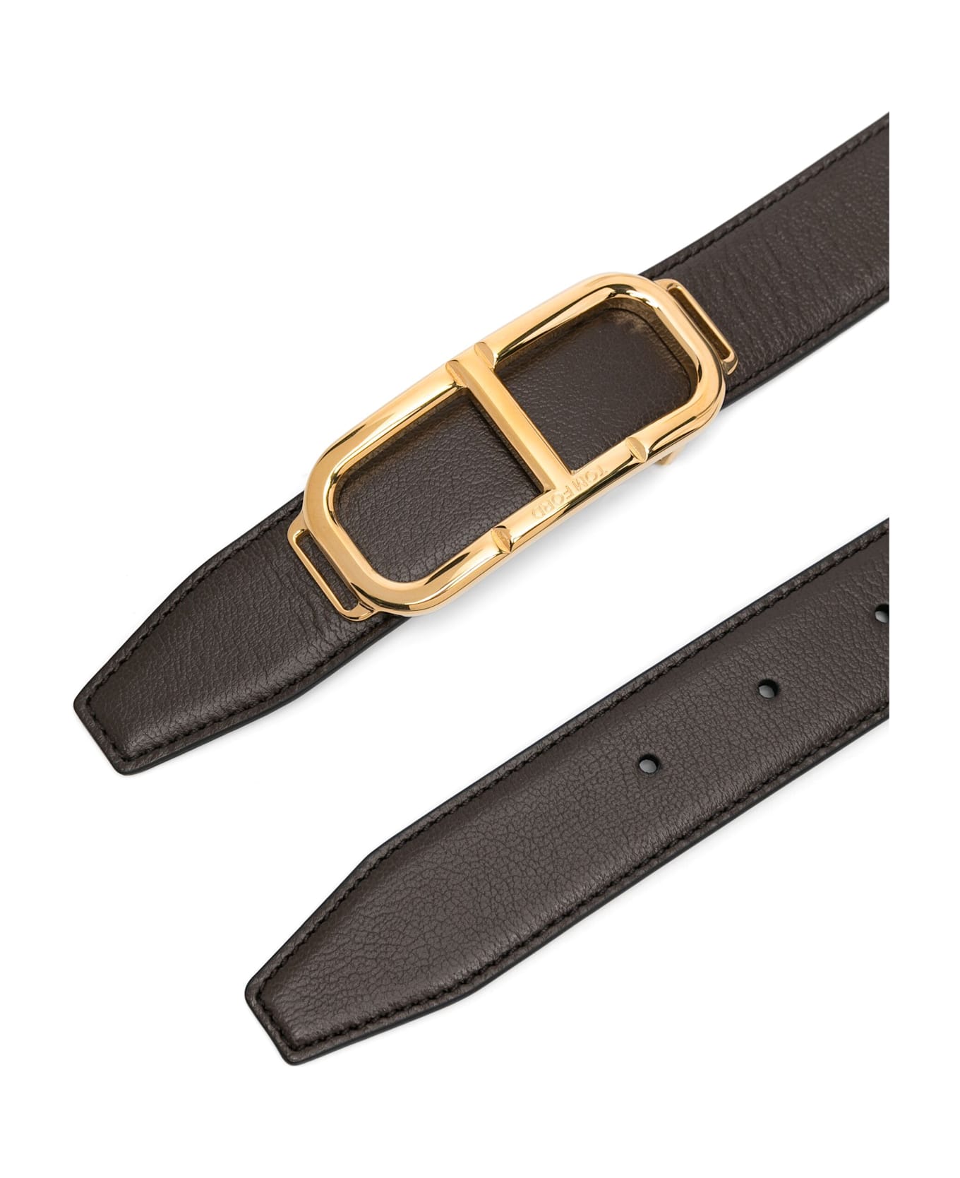 Tom Ford Mens Belts Leather - Chocolate