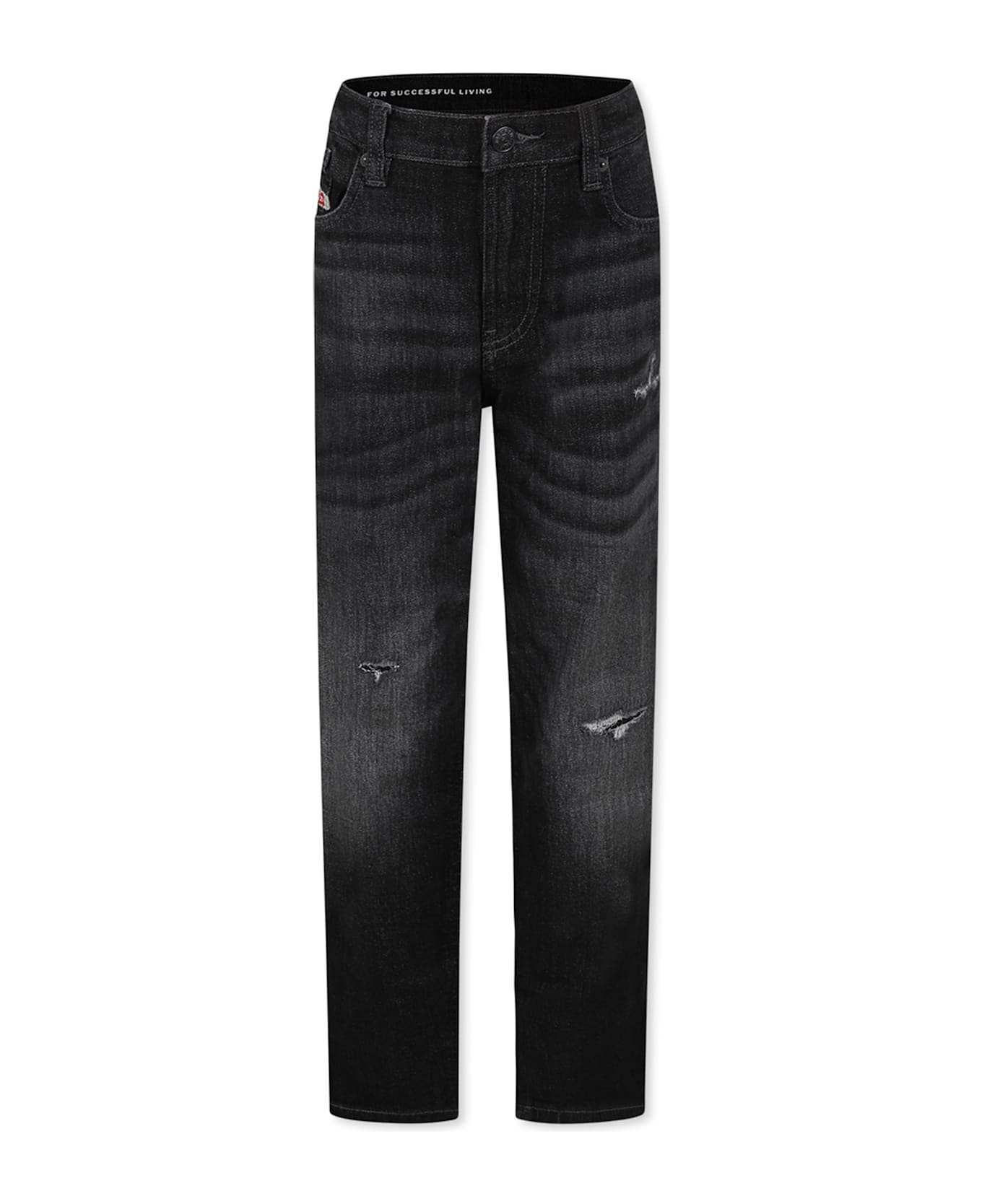 Diesel Black Jeans For Boy - Black