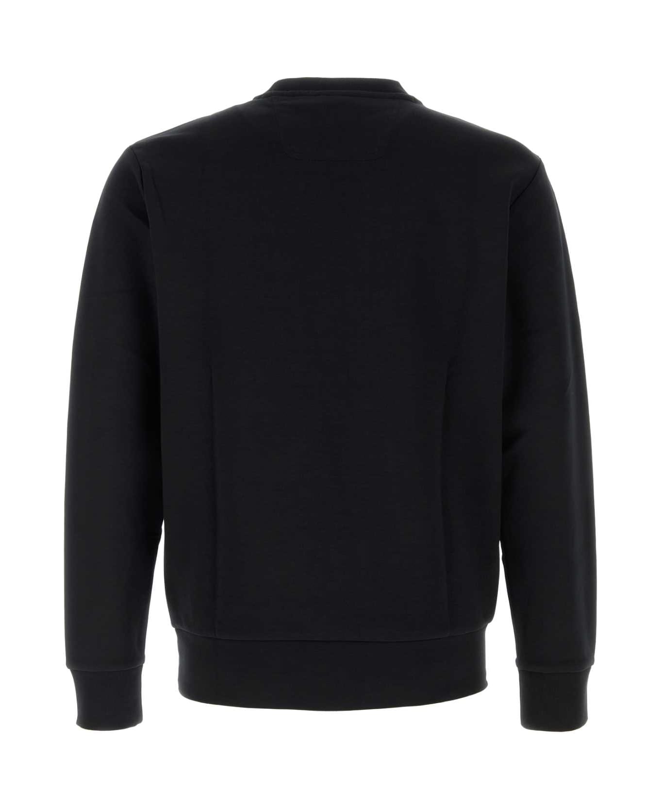 Hugo Boss Black Stretch Cotton Sweatshirt - BLACK
