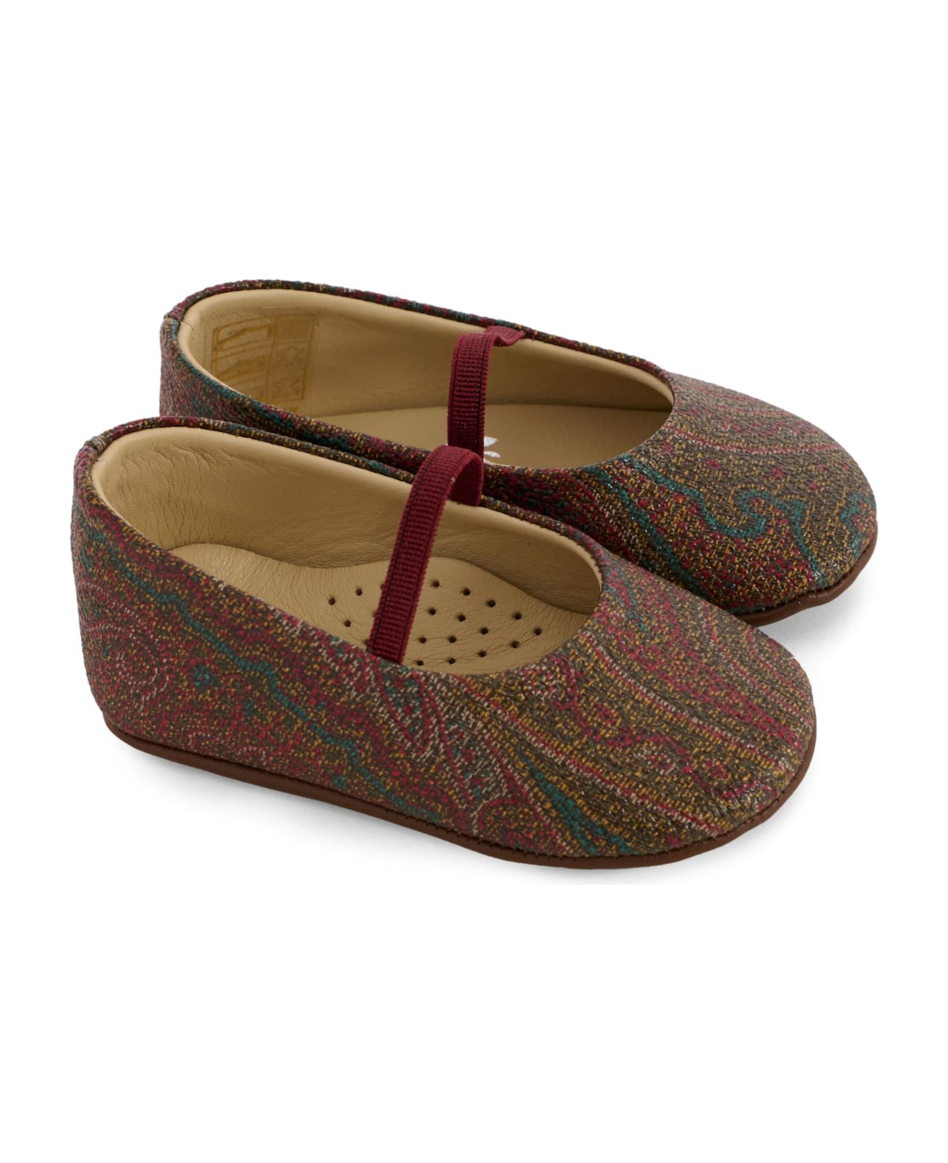 Etro Multicolor Ballet Flats For Baby Girl With Paisley Print - Multicolor