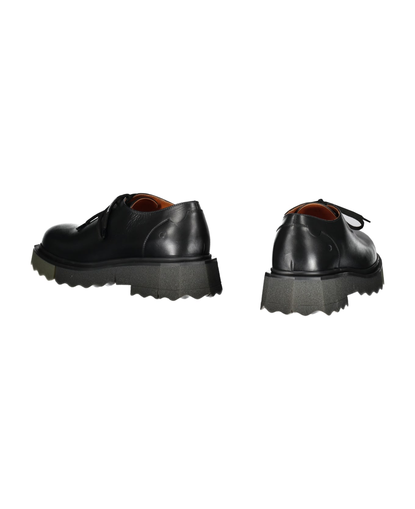 Off-White Leather Lace-up Shoes - black