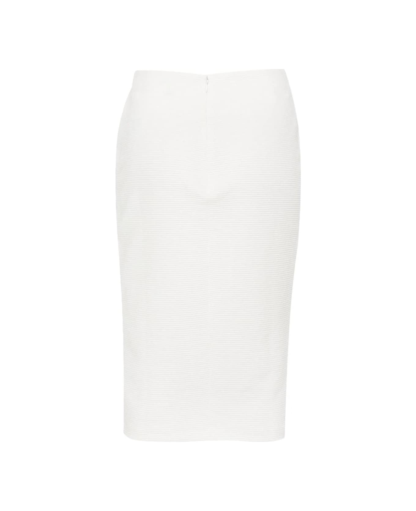 Emporio Armani Longuette Skirt - Warm White