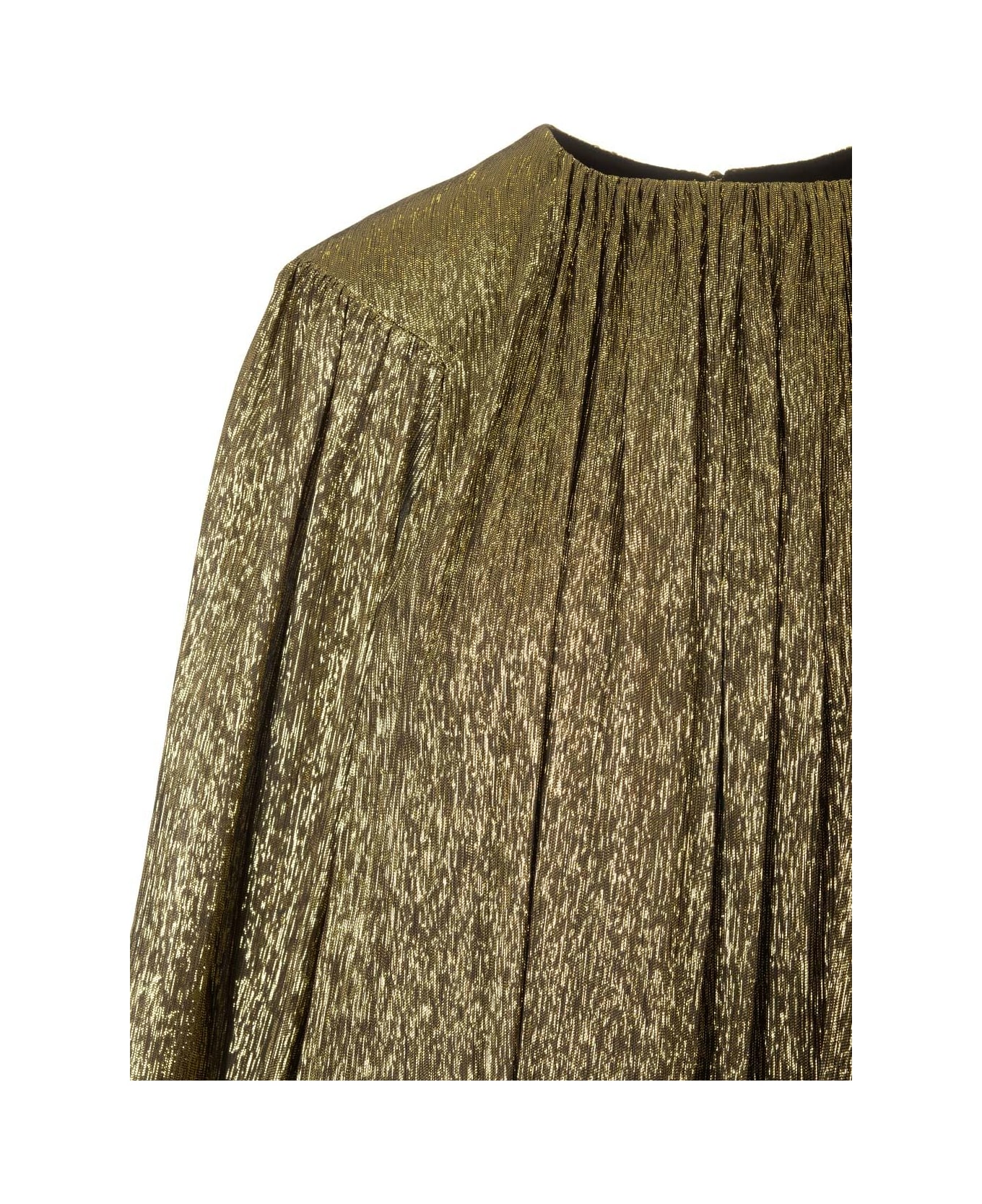 Chloé Silk Crepon Mini Dress - BLACKGOLD