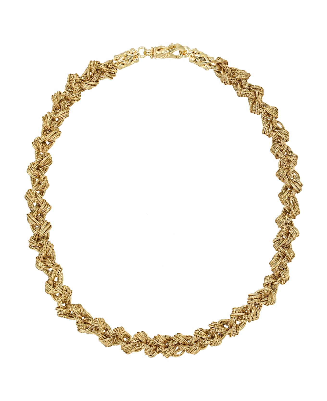 Emanuele Bicocchi Rope Knot Necklace In Gold-plated - GOLD
