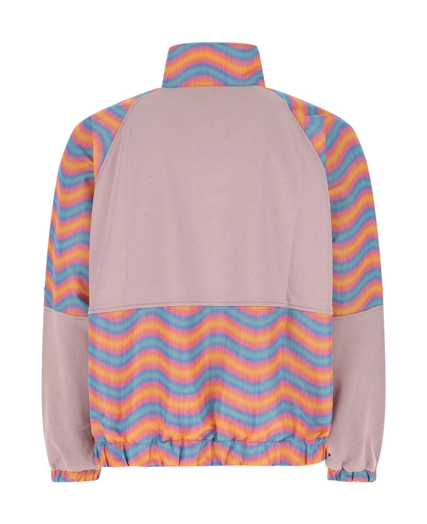Bluemarble Multicolor Cotton And Nylon Oversize Sweatshirt - MIX