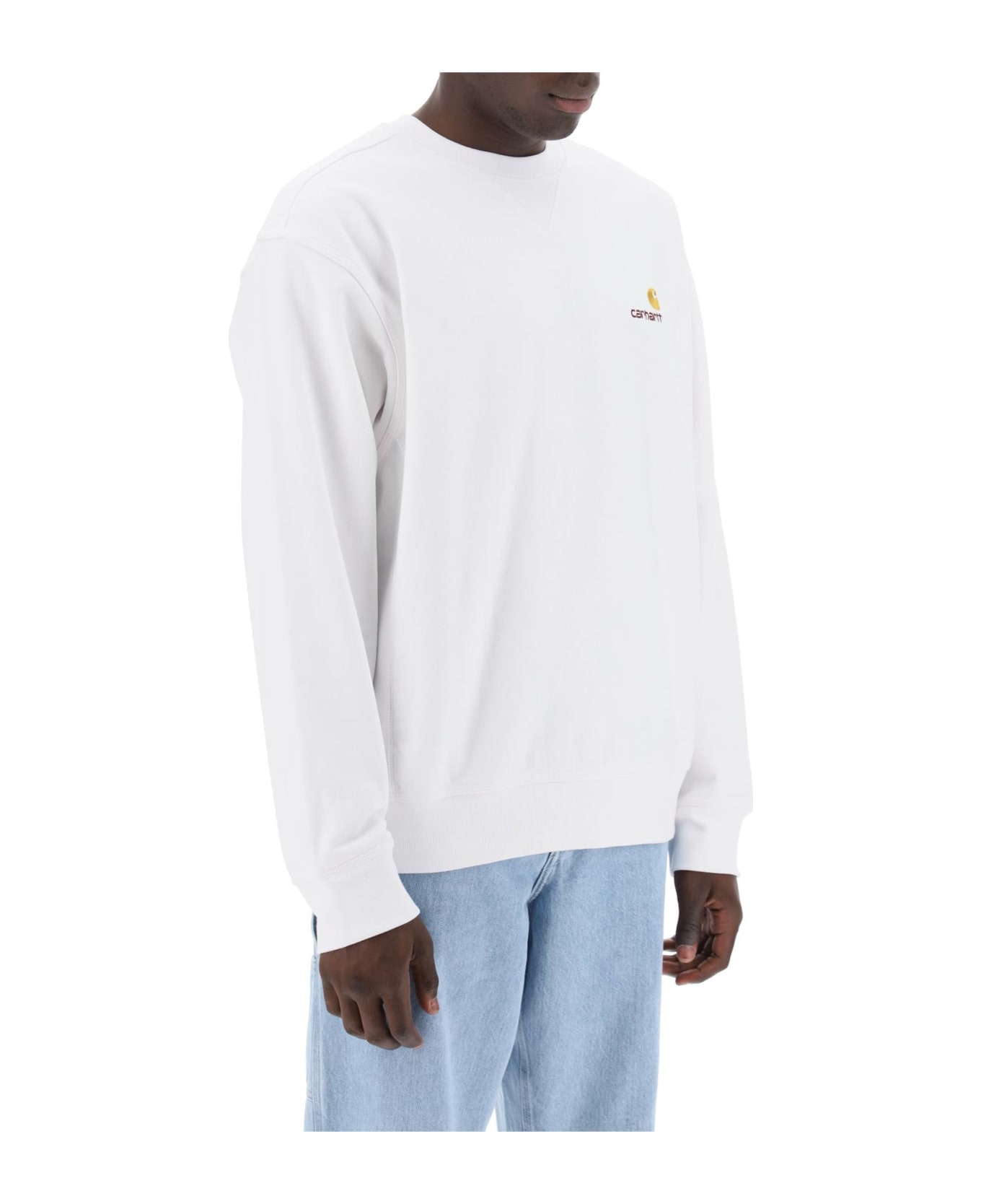 Carhartt American Script Crewneck Sweatshirt - WHITE (White)