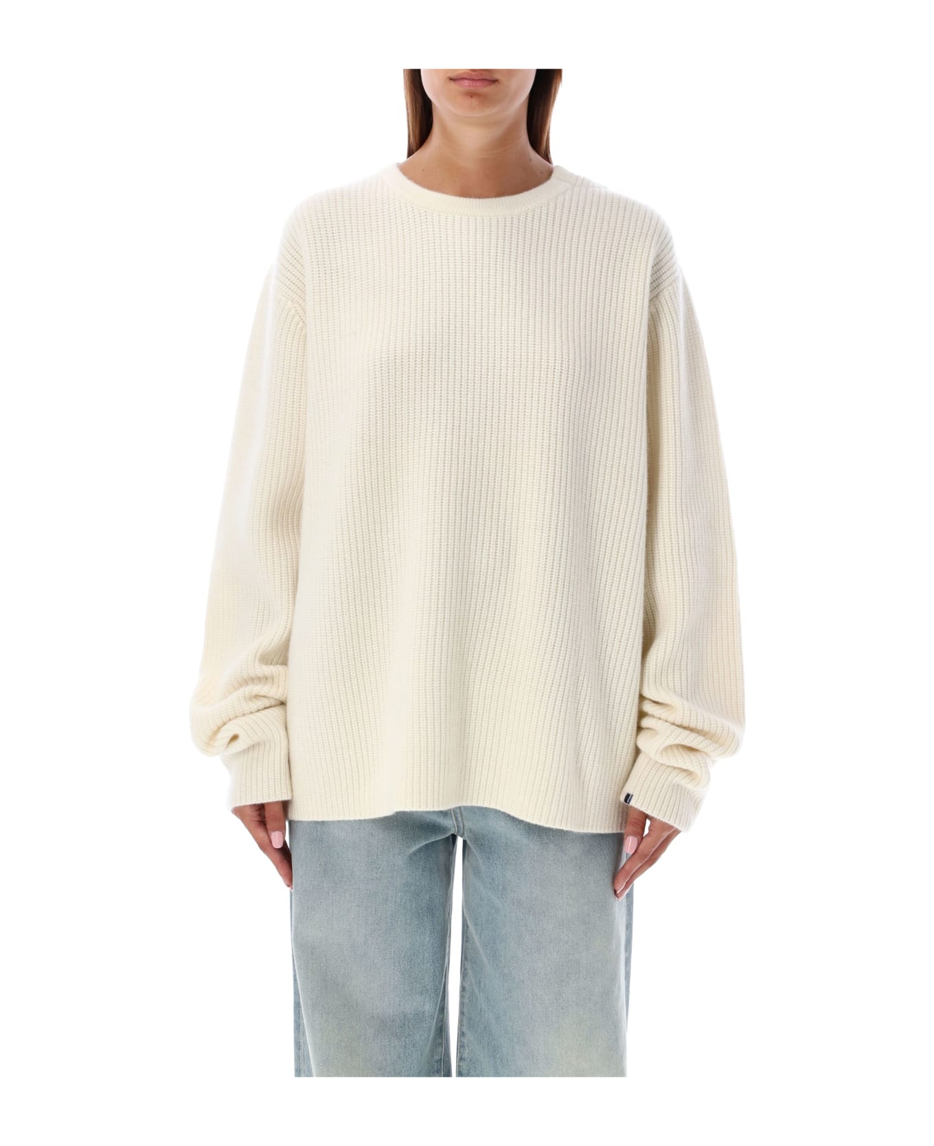 Extreme Cashmere You Rib Cashmere Sweater - CREAM