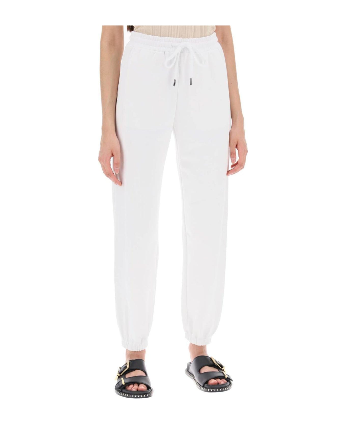 Max Mara Drawstring Straight Leg Joggers - BIANCO (White)