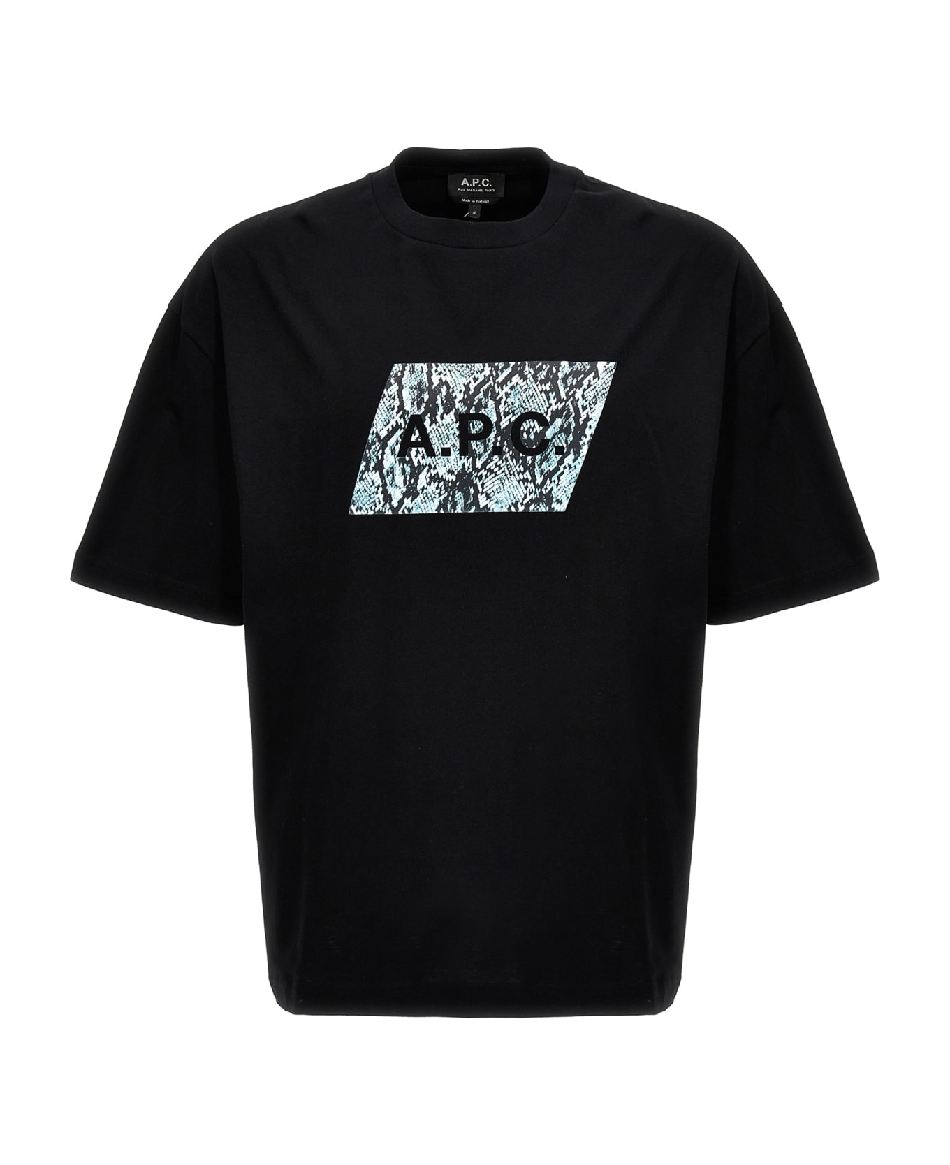 A.P.C. Cobra Cotton Crew Neck T-shirt - Black