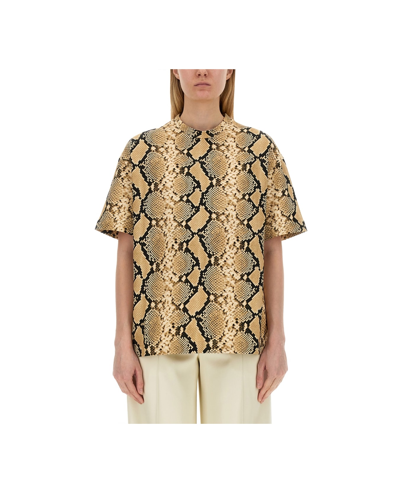 Jil Sander T-shirt With Animal Pattern - ANIMALIER Tシャツ