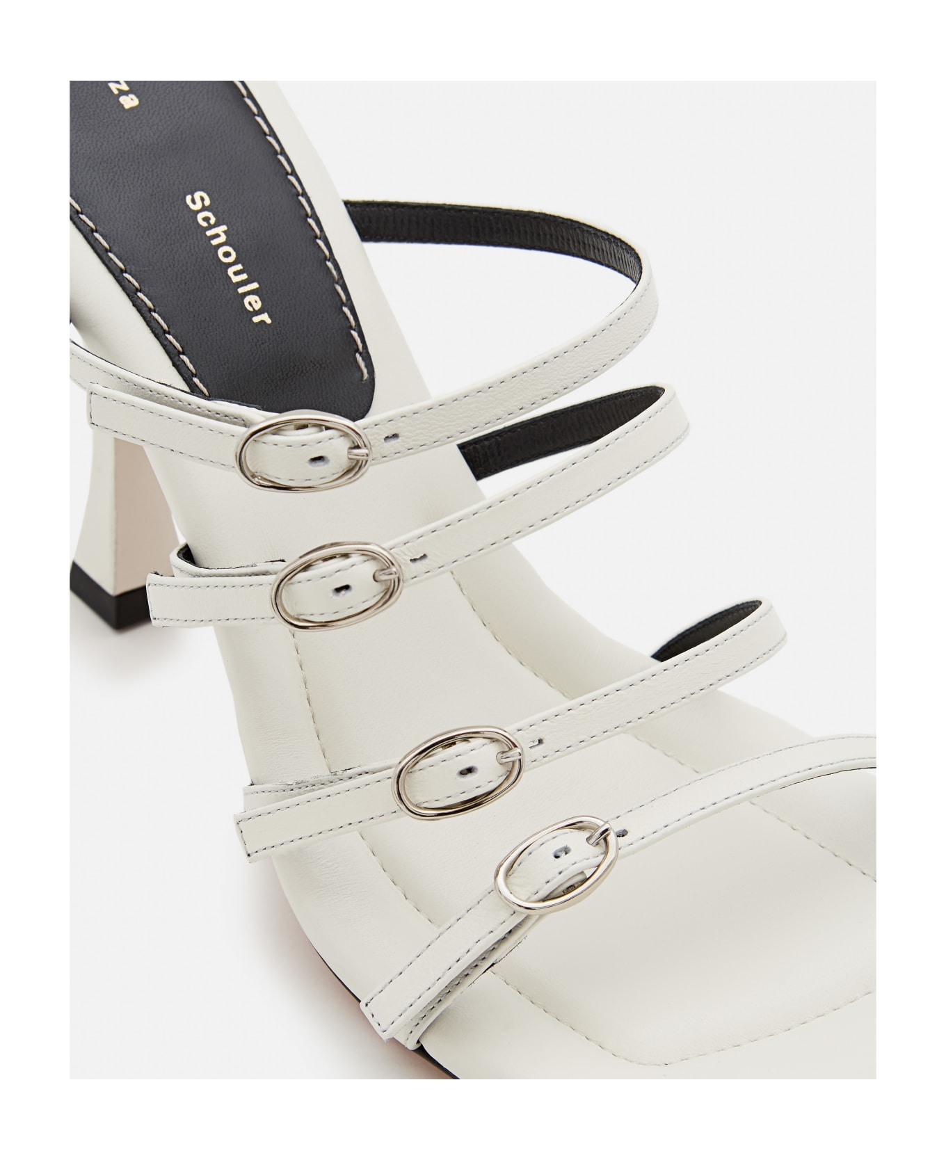 Proenza Schouler 95mm Leather Sandals - White