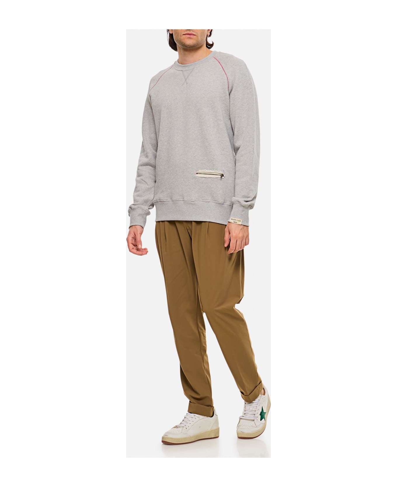 Golden Goose Sweatshirt - Alluminium Melange Gray