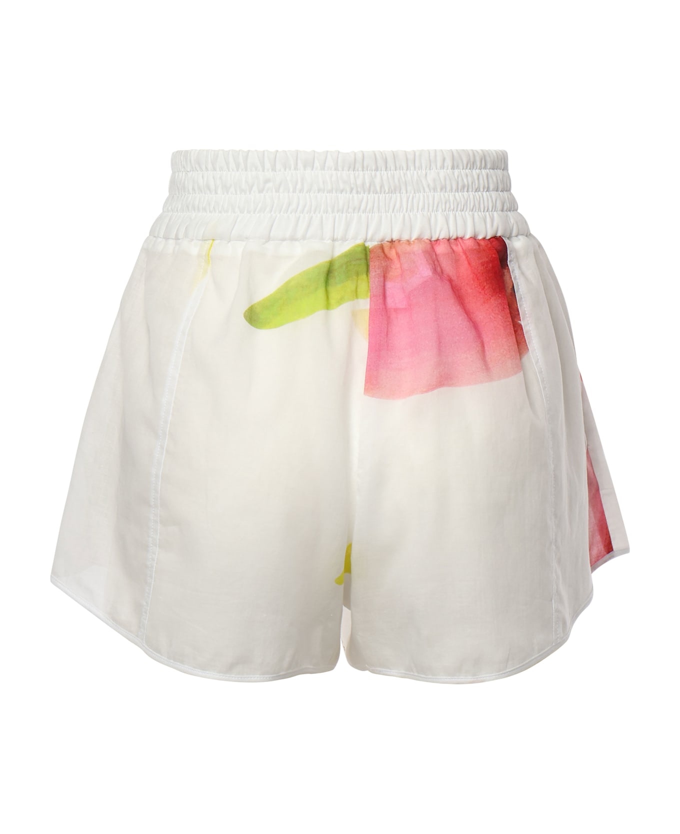 Genny High-waisted Shorts - White