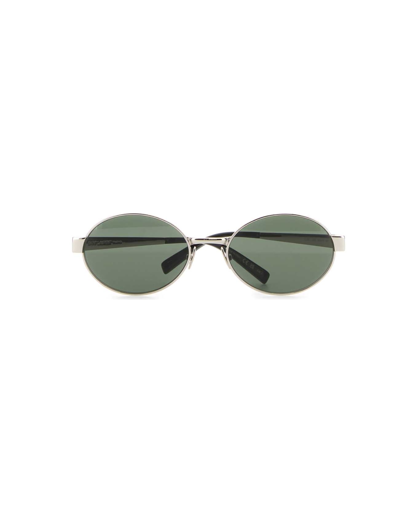 Saint Laurent Silver Metal Sl 692 Sunglasses - SILVERGREY